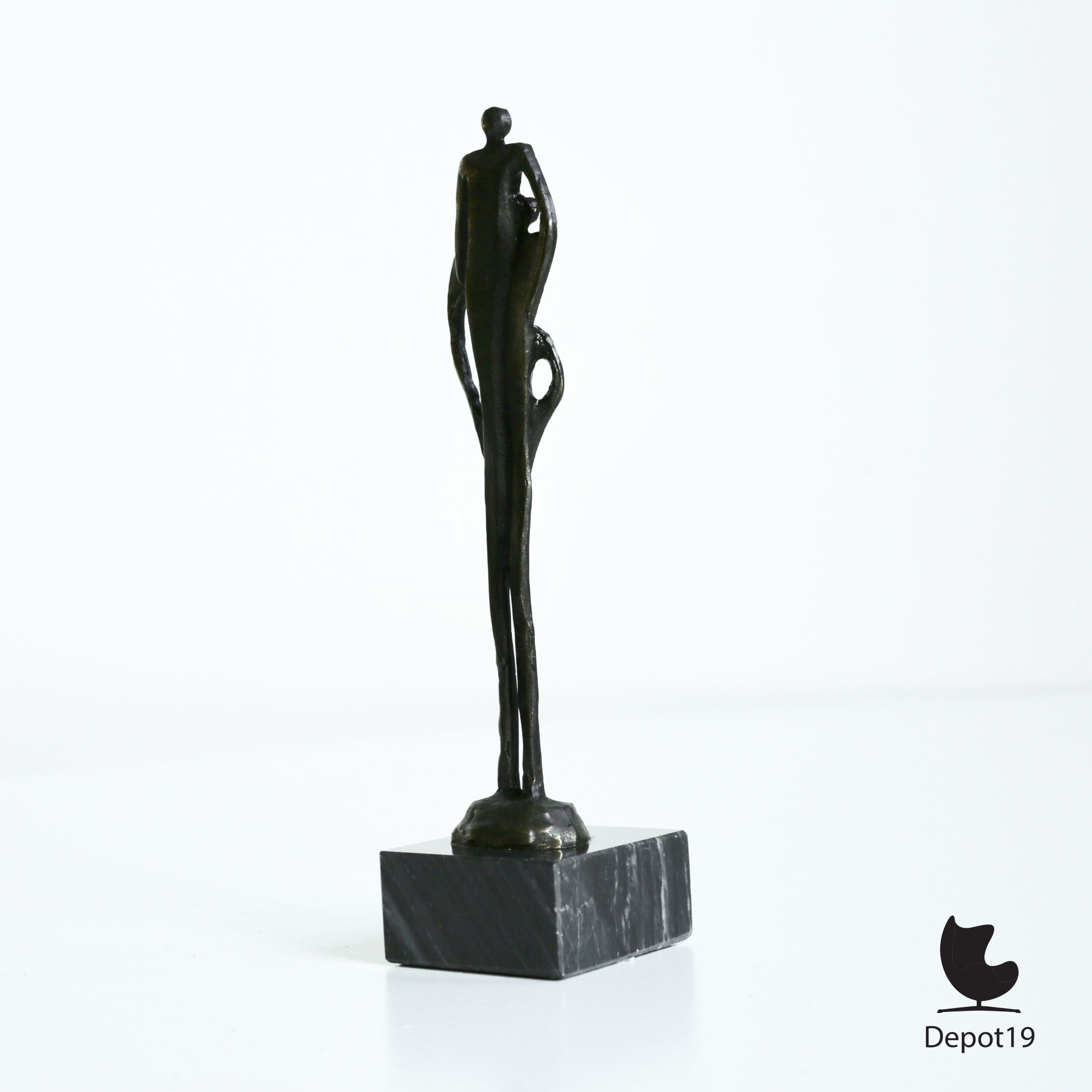 Corry Ammerlaan bronzen sculptuur Artihove Het Gezin 1980s - Afbeelding 5