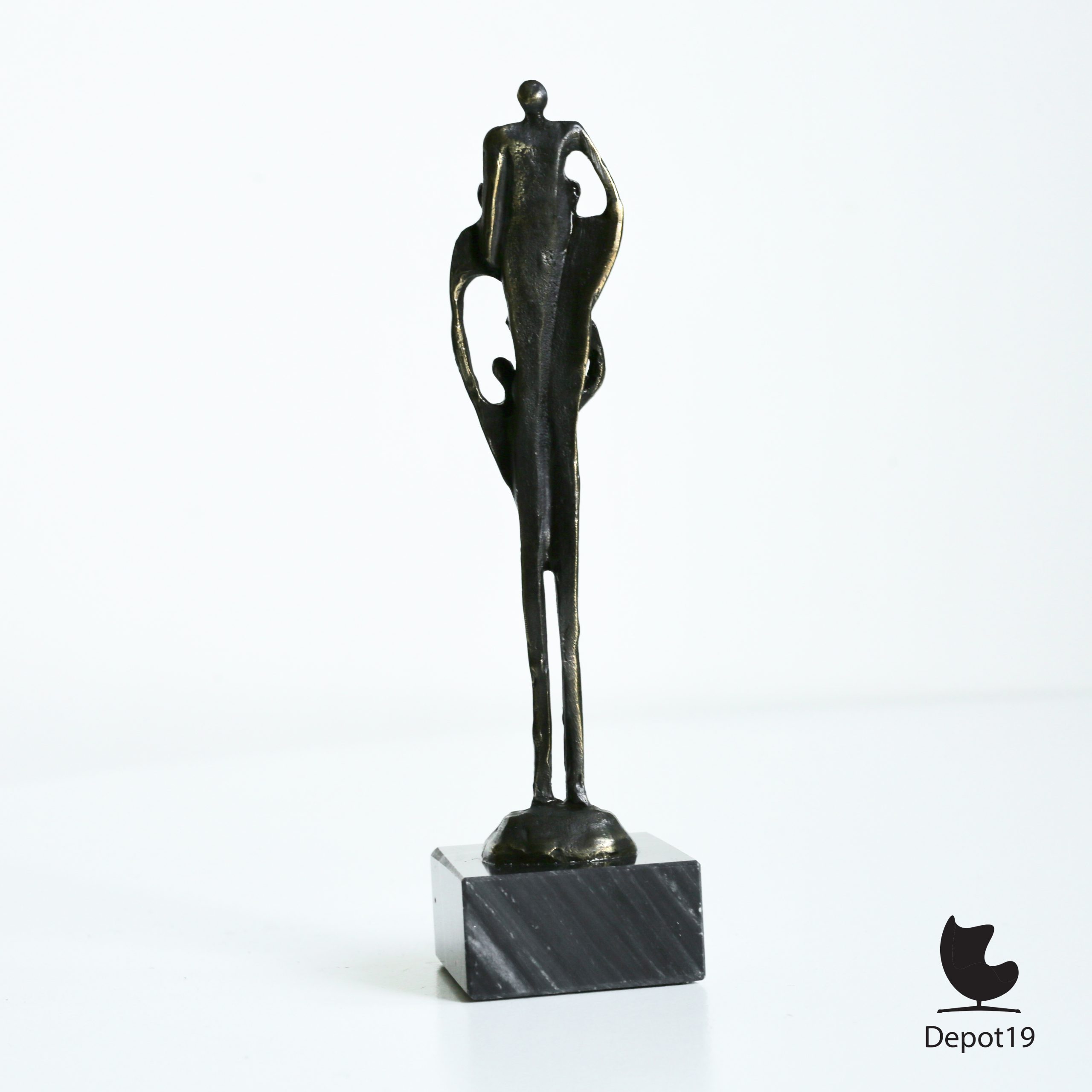 Corry Ammerlaan bronzen sculptuur Artihove Het Gezin 1980s - Afbeelding 4
