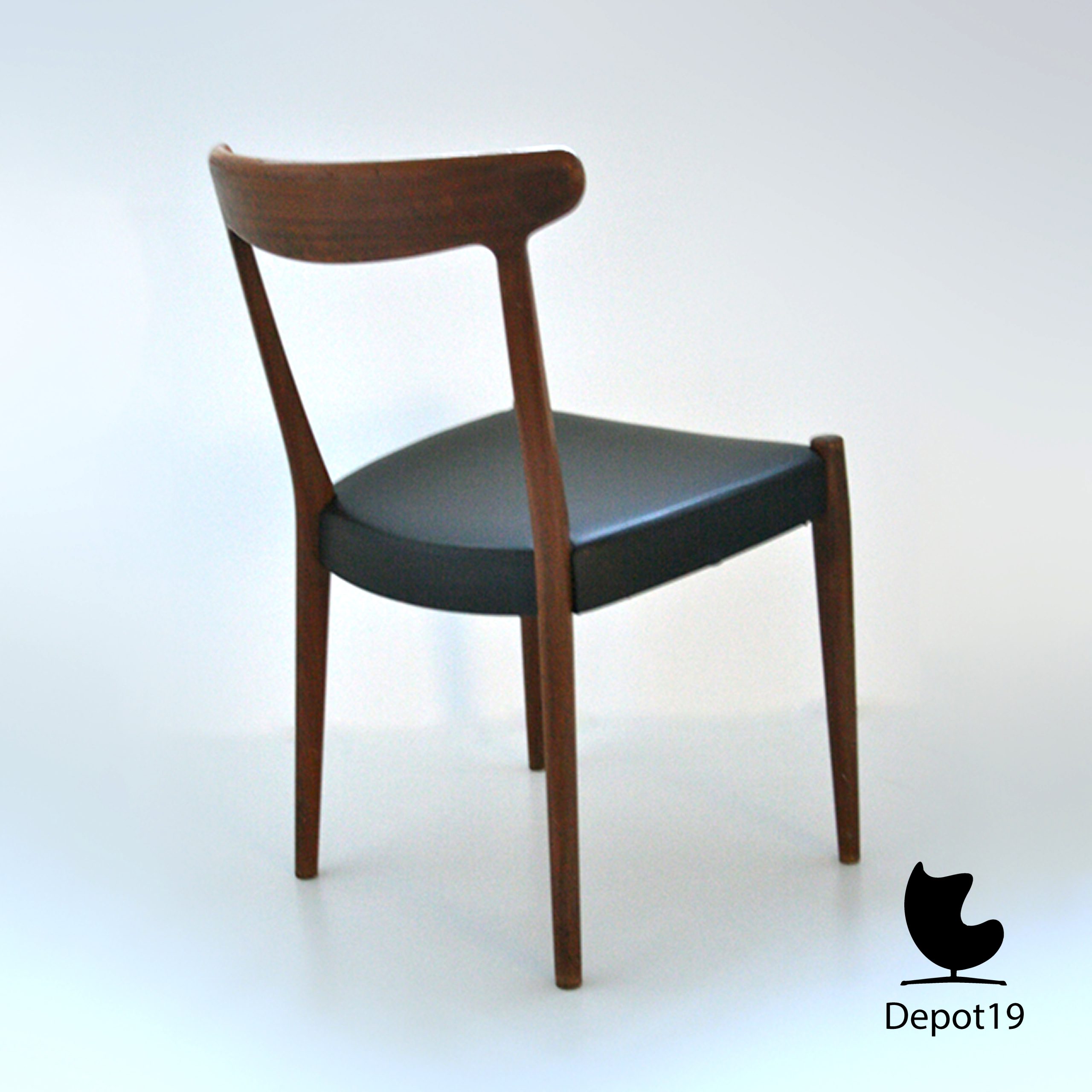 Skaraborgs Tibro Zweden W2 stoel Hans Wegner stijl - Afbeelding 4