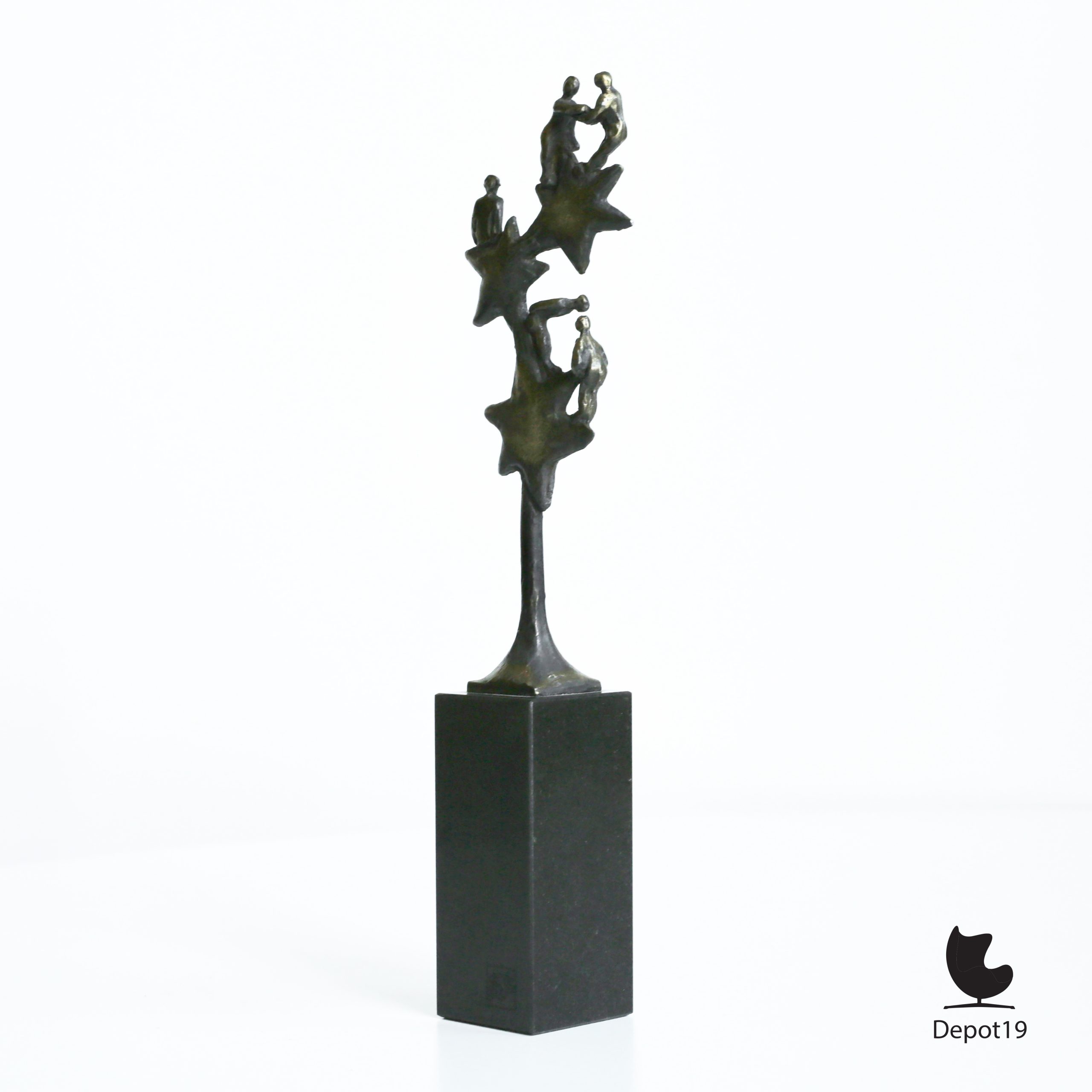 Sculptuur brons Ammerlaan Sterrenteam Artihove 1990s - Afbeelding 6