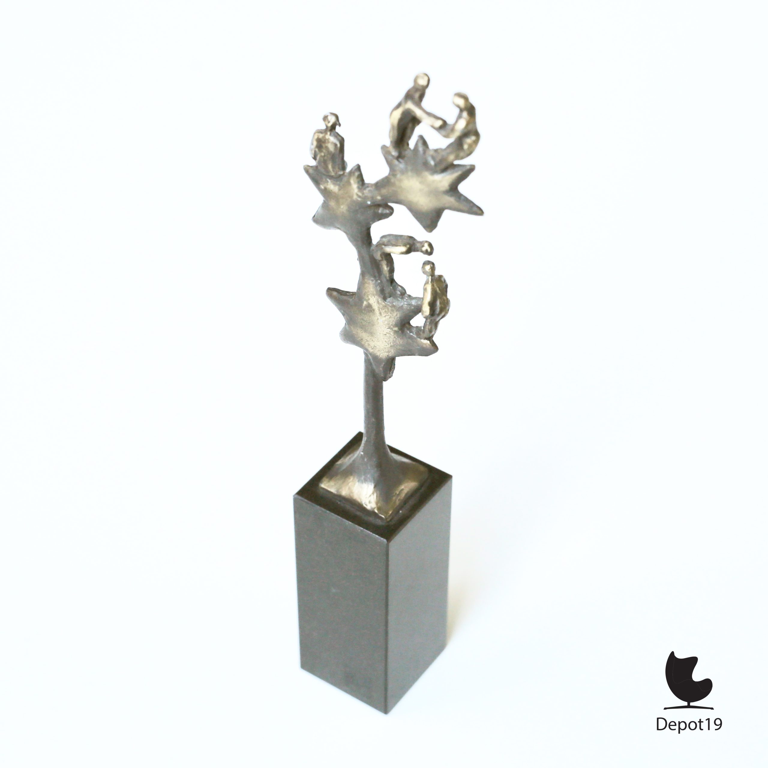 Sculptuur brons Ammerlaan Sterrenteam Artihove 1990s - Afbeelding 2