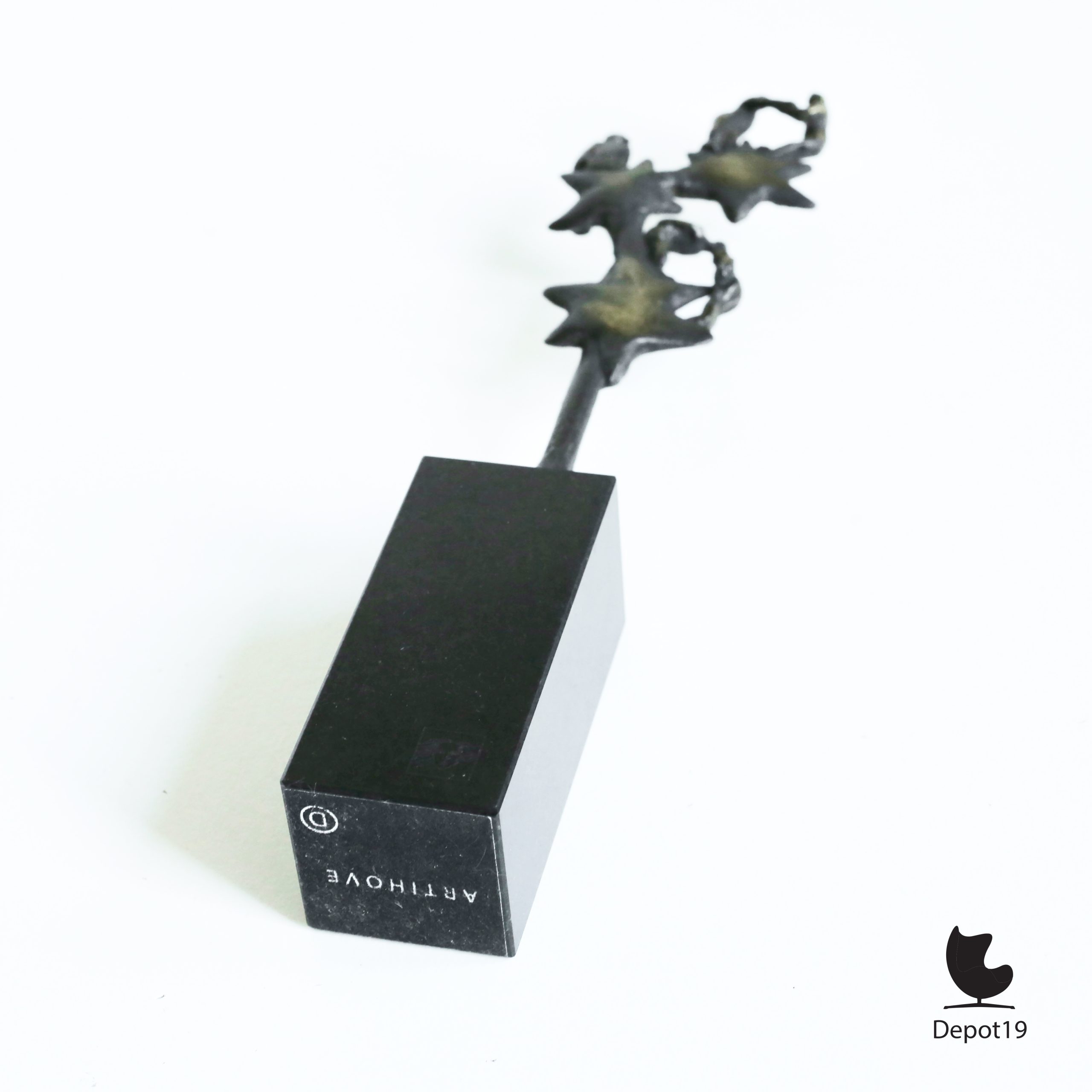 Sculptuur brons Ammerlaan Sterrenteam Artihove 1990s - Afbeelding 3