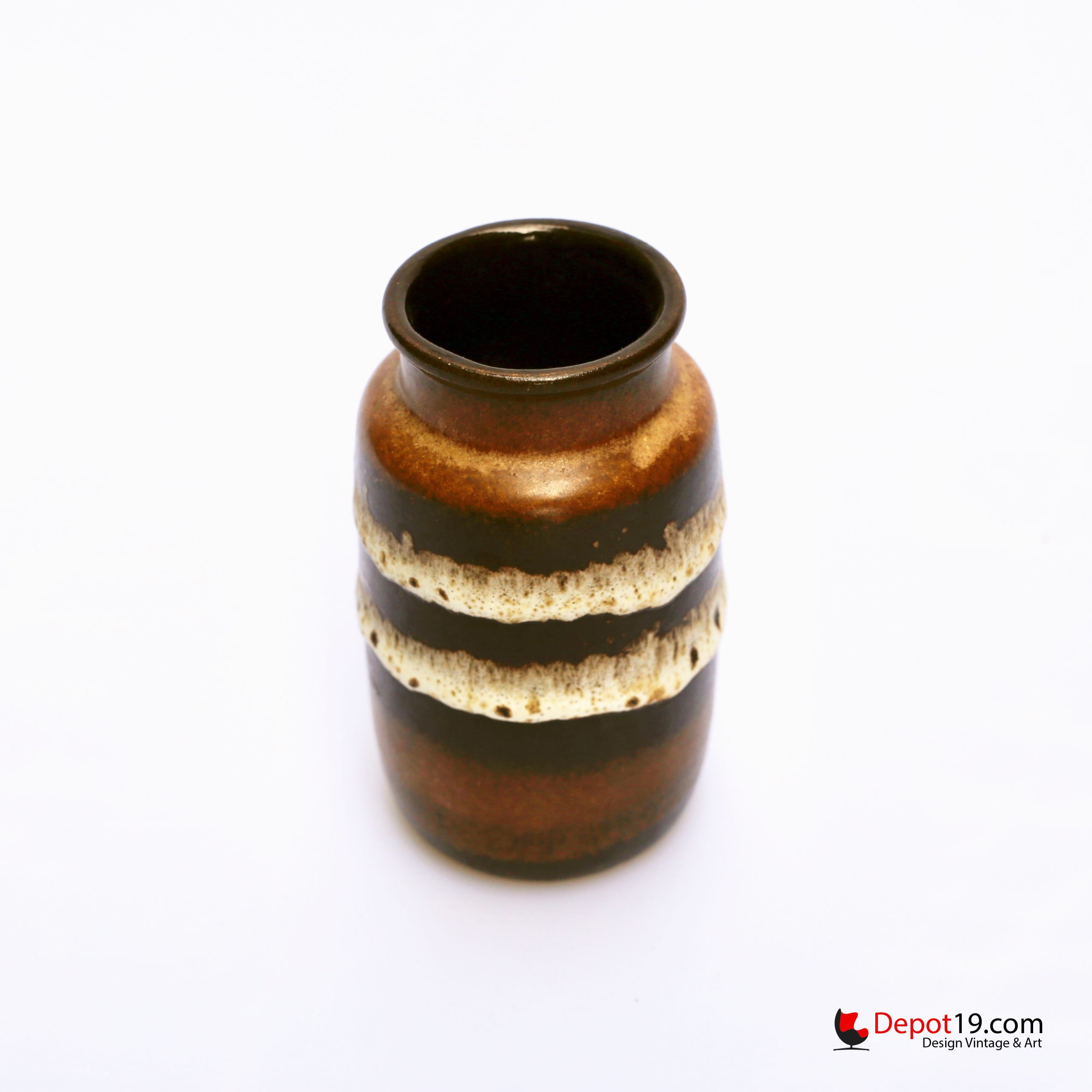 Scheurich vaas 237-15 West Duitsland Vintage Fat Lava - Afbeelding 3