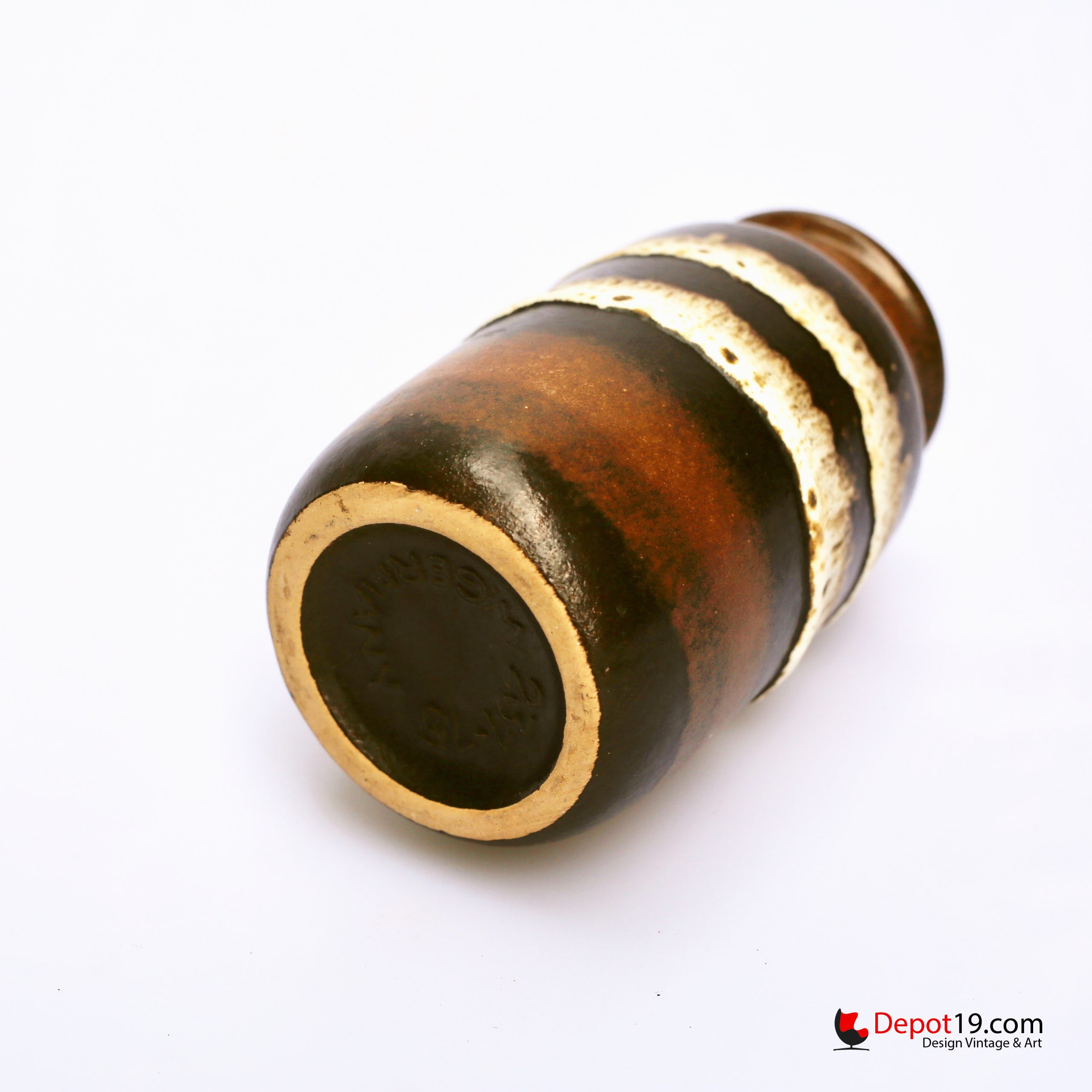 Scheurich vaas 237-15 West Duitsland Vintage Fat Lava - Afbeelding 5