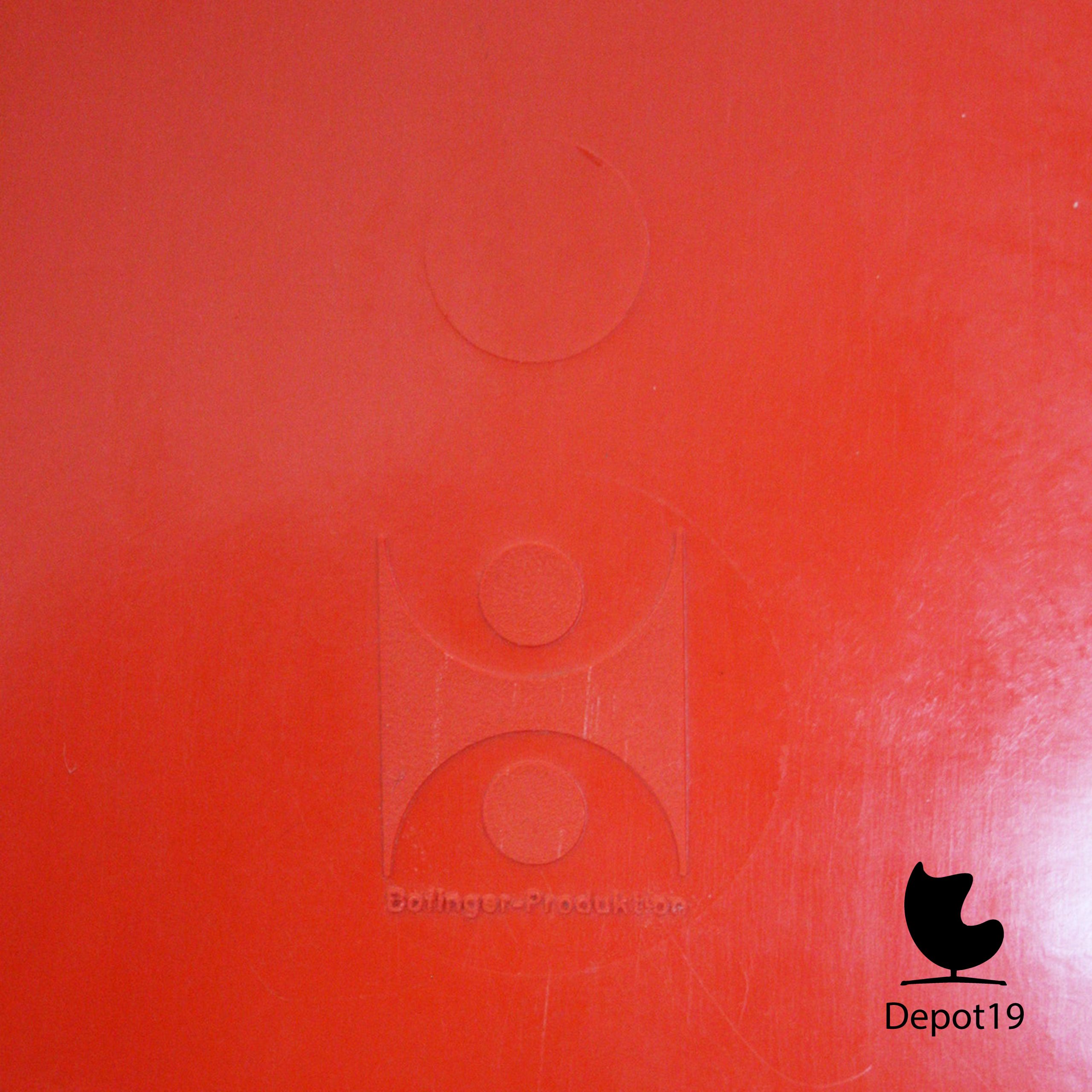 Helmut Batzner Bofinger BA1171 Rode stoel Origineel 1966 - Afbeelding 4