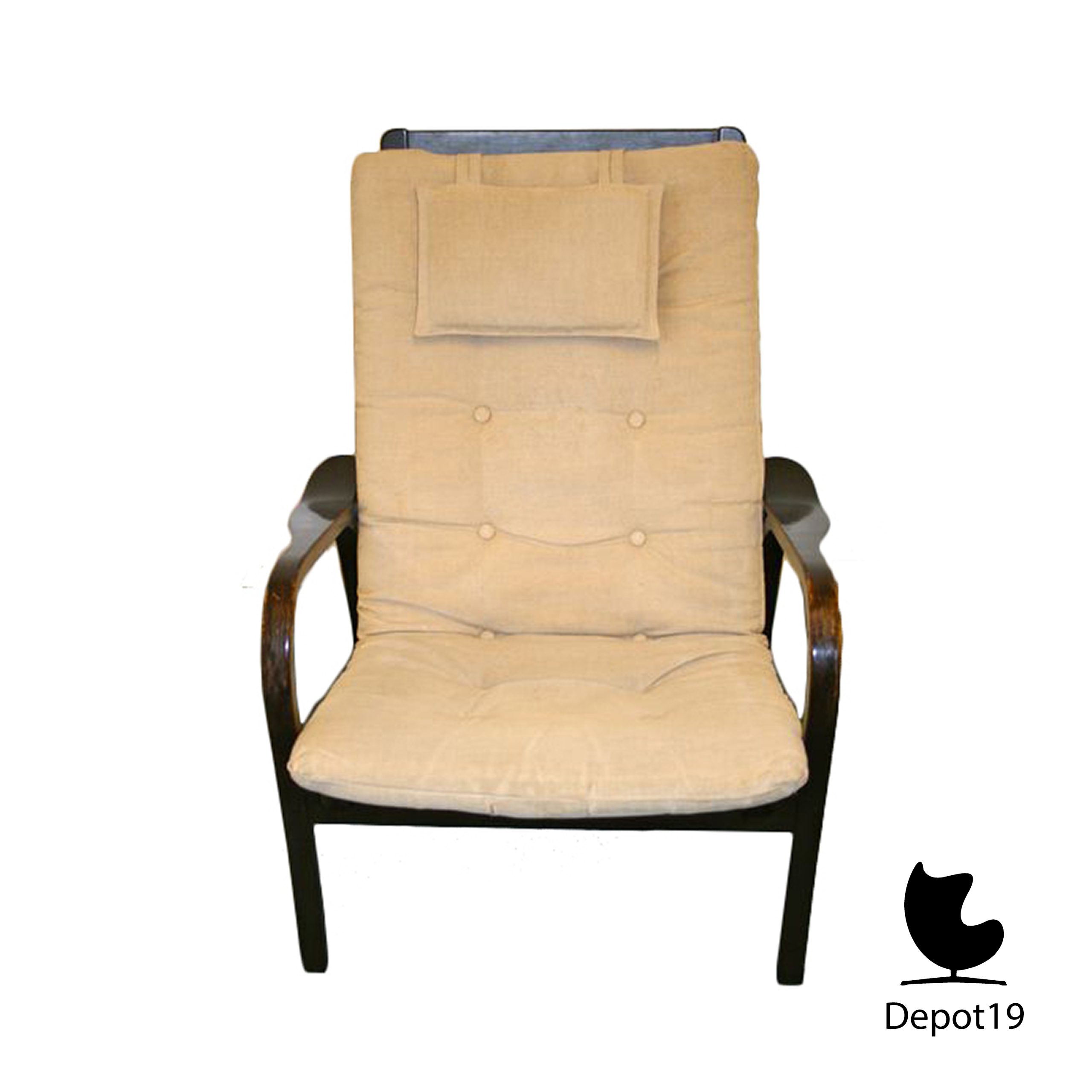 Yngve Ekström Swedese Lamino fauteuil 1970s - Afbeelding 5