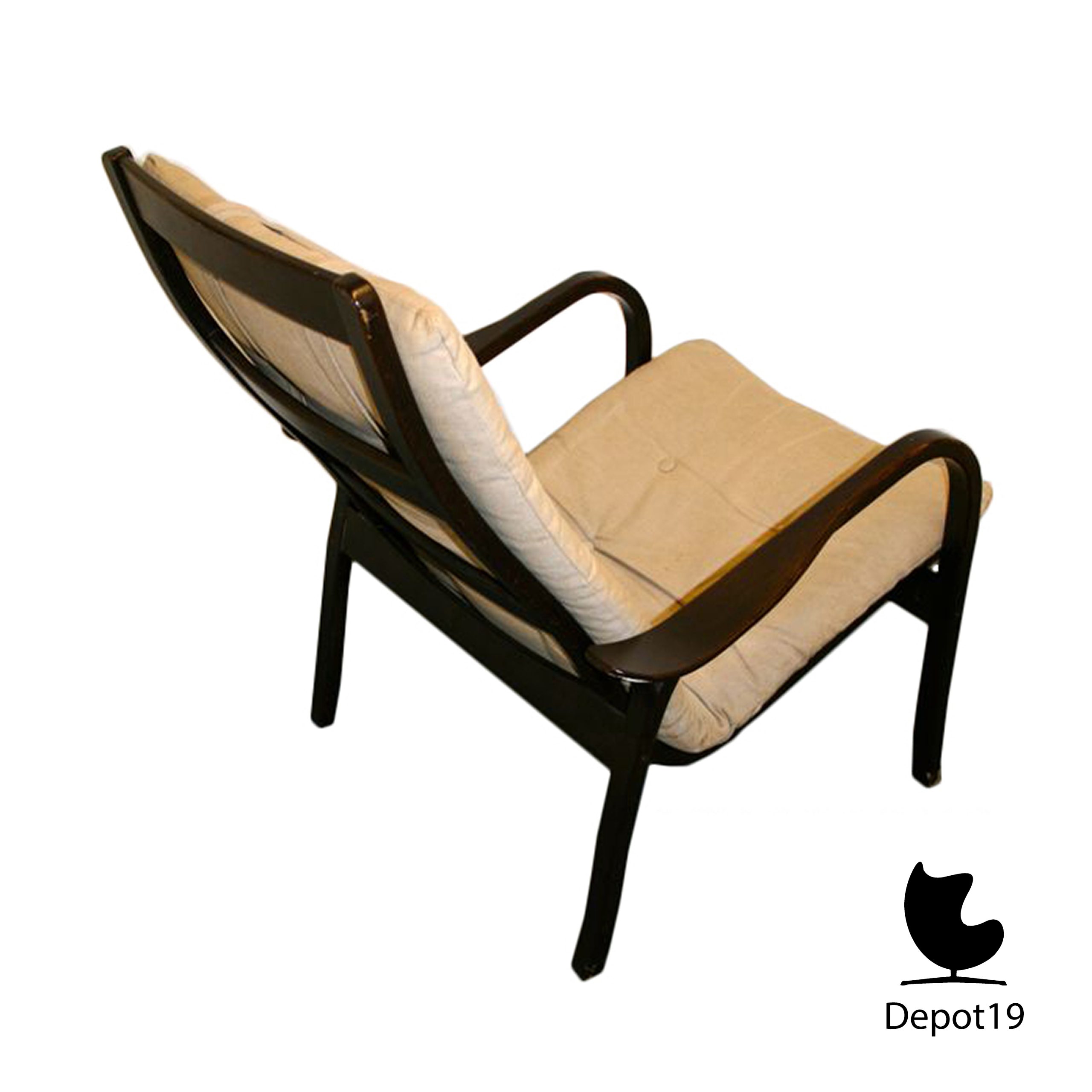 Yngve Ekström Swedese Lamino fauteuil 1970s - Afbeelding 2