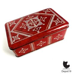 Alternative view of Staphorster stipwerk rode koektrommel antiek