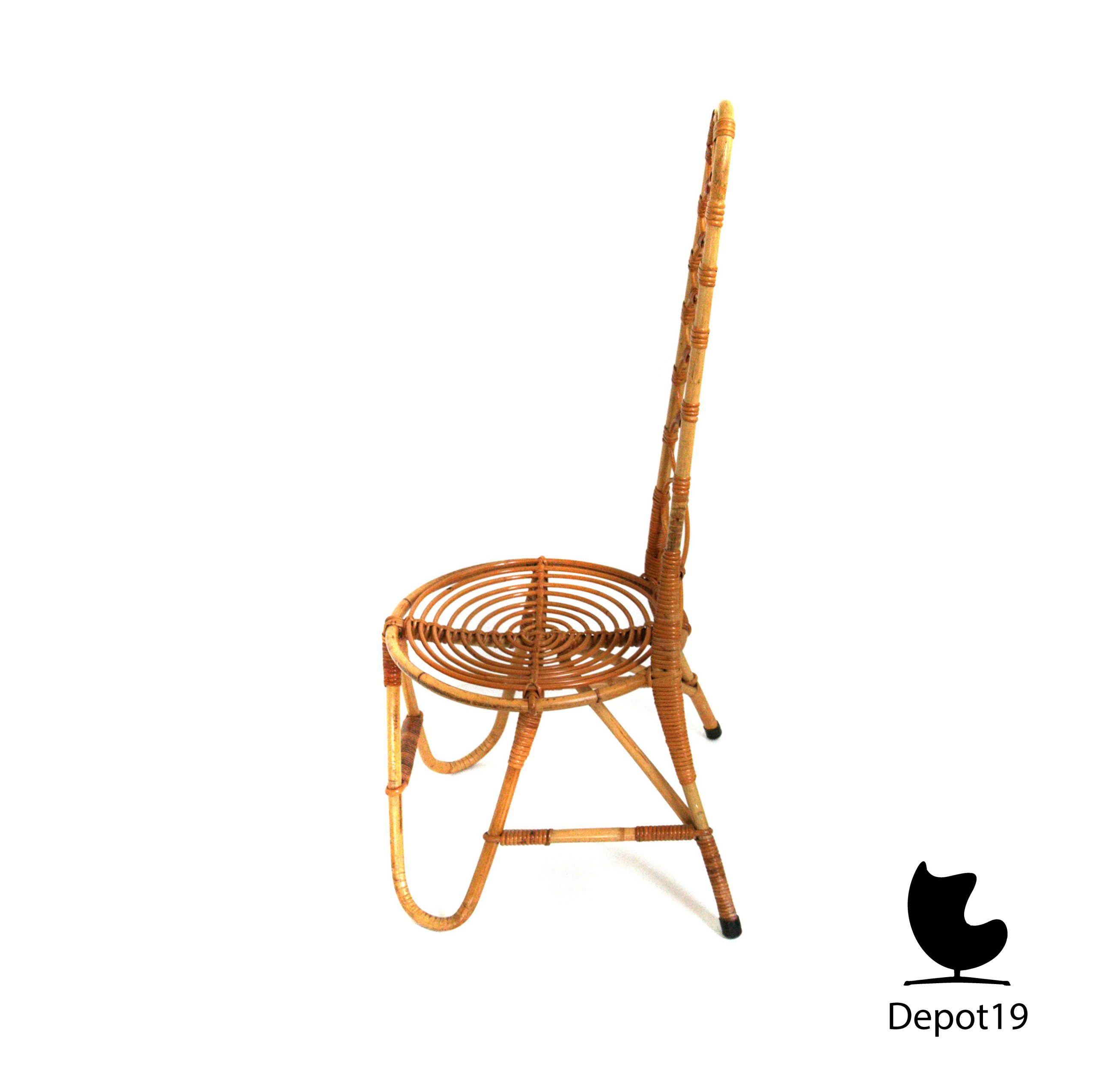 Hoekstra Teenbeat Rotan Stoel 1965 - Afbeelding 4