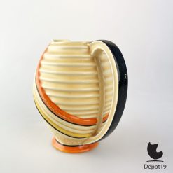 Alternative view of Wade Pottery kan 407 Engeland Art Deco oranje 1930s