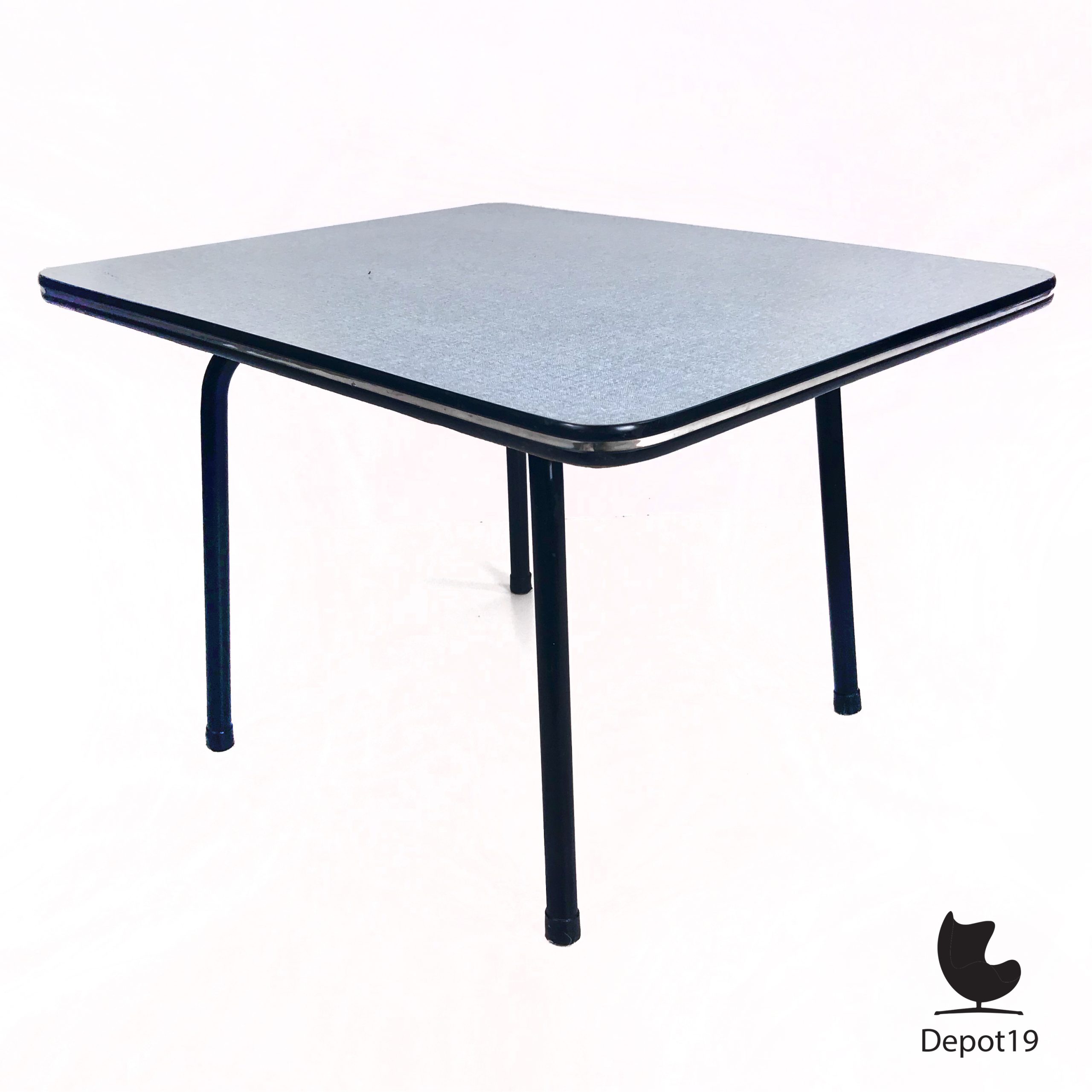 Blauw formica tafeltje 1950s