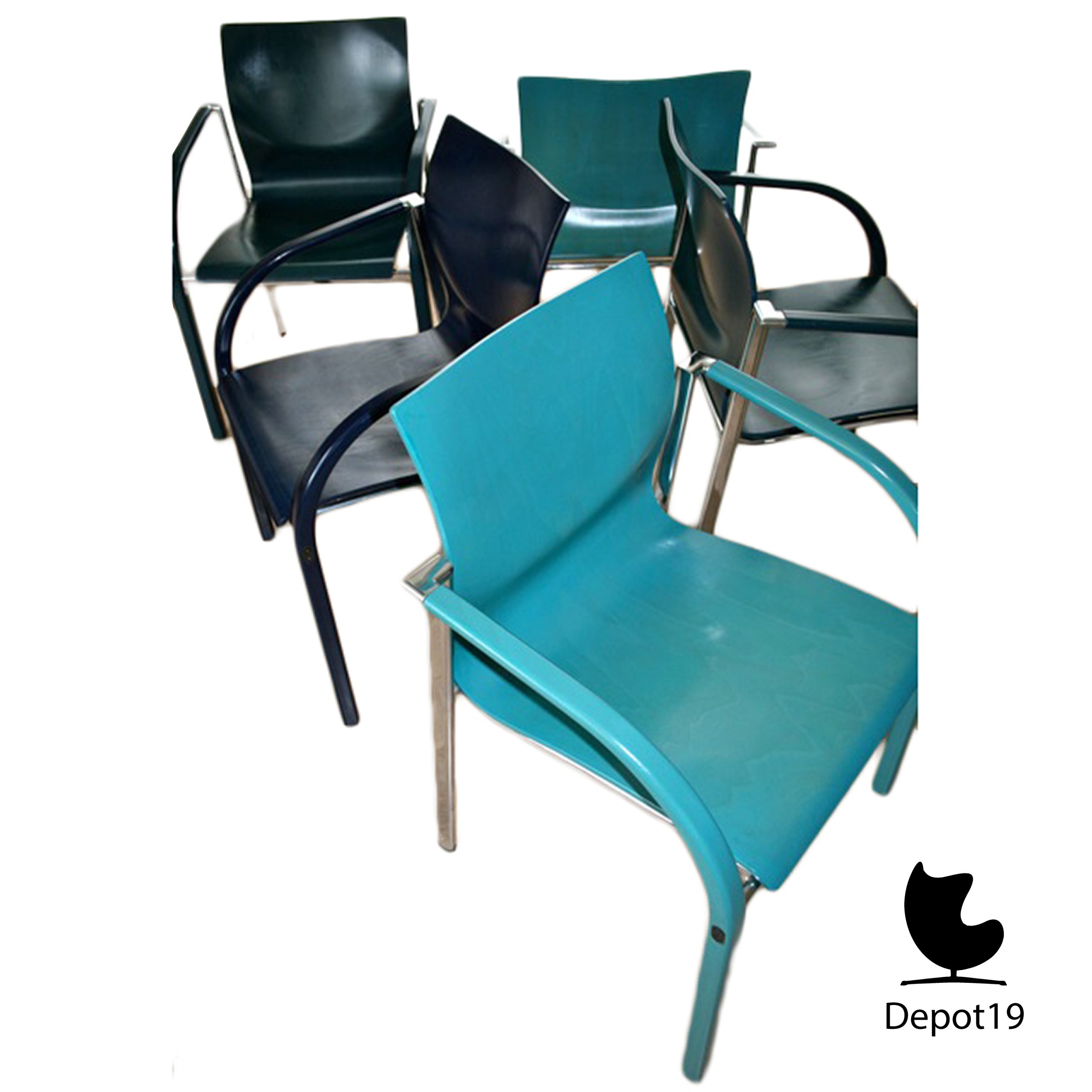 Just Meijer Kembo Kion stapelbare stoel 1994 - Afbeelding 3