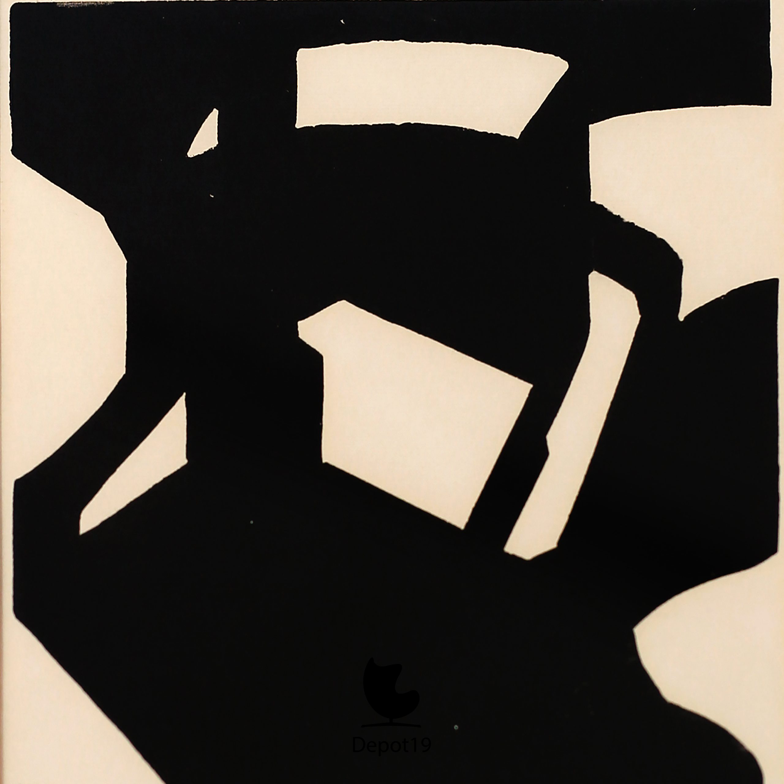 Marten Klompien Grafiek Boot aan de kade Druk 7/10 1967 - Afbeelding 3