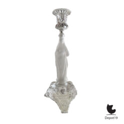 Val Saint Lambert Maria kandelaar persglas kaarsenstandaard Art Nouveau ca 1910 1