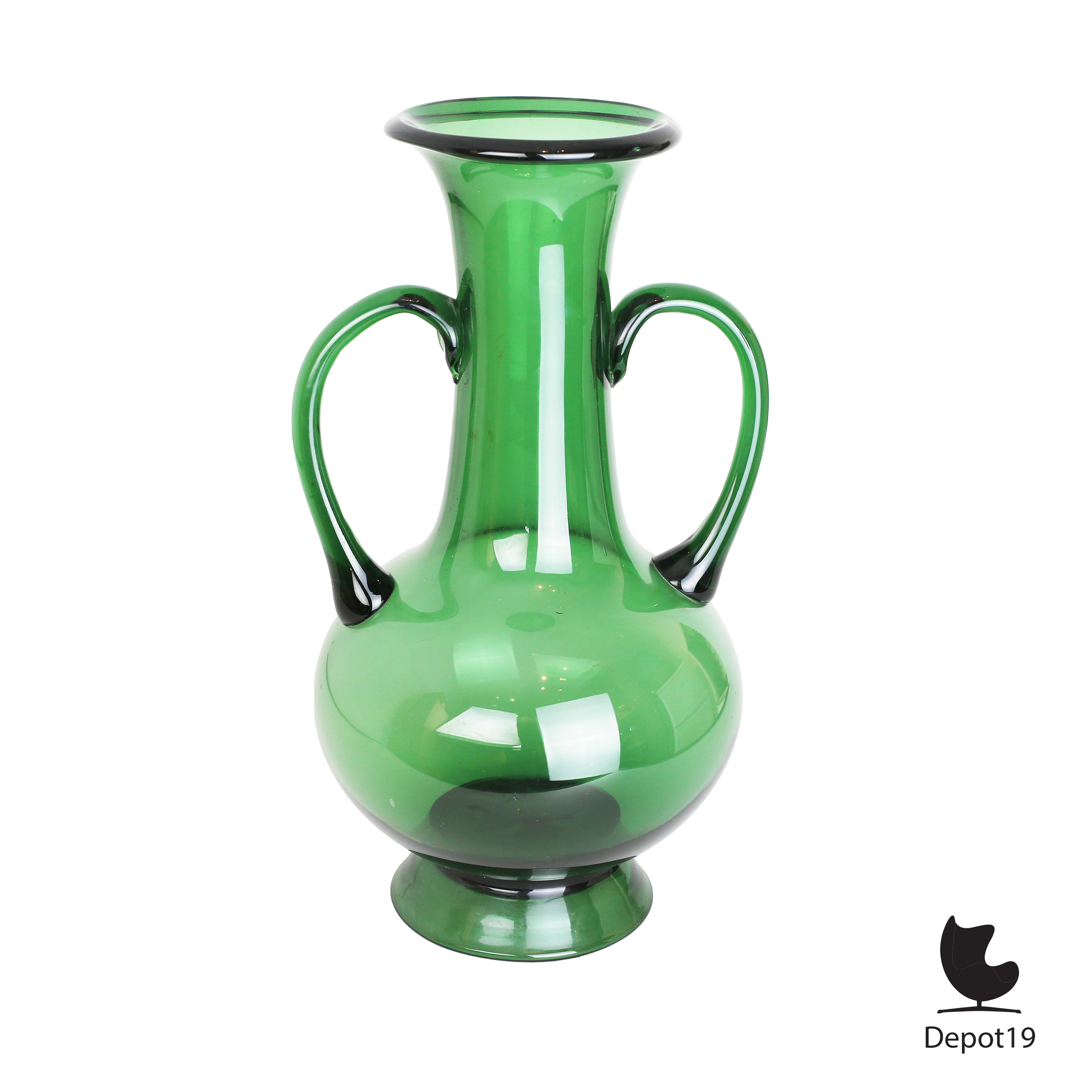 Grote Empoli Italië Vaas Etruskisch model groen 1950s 1