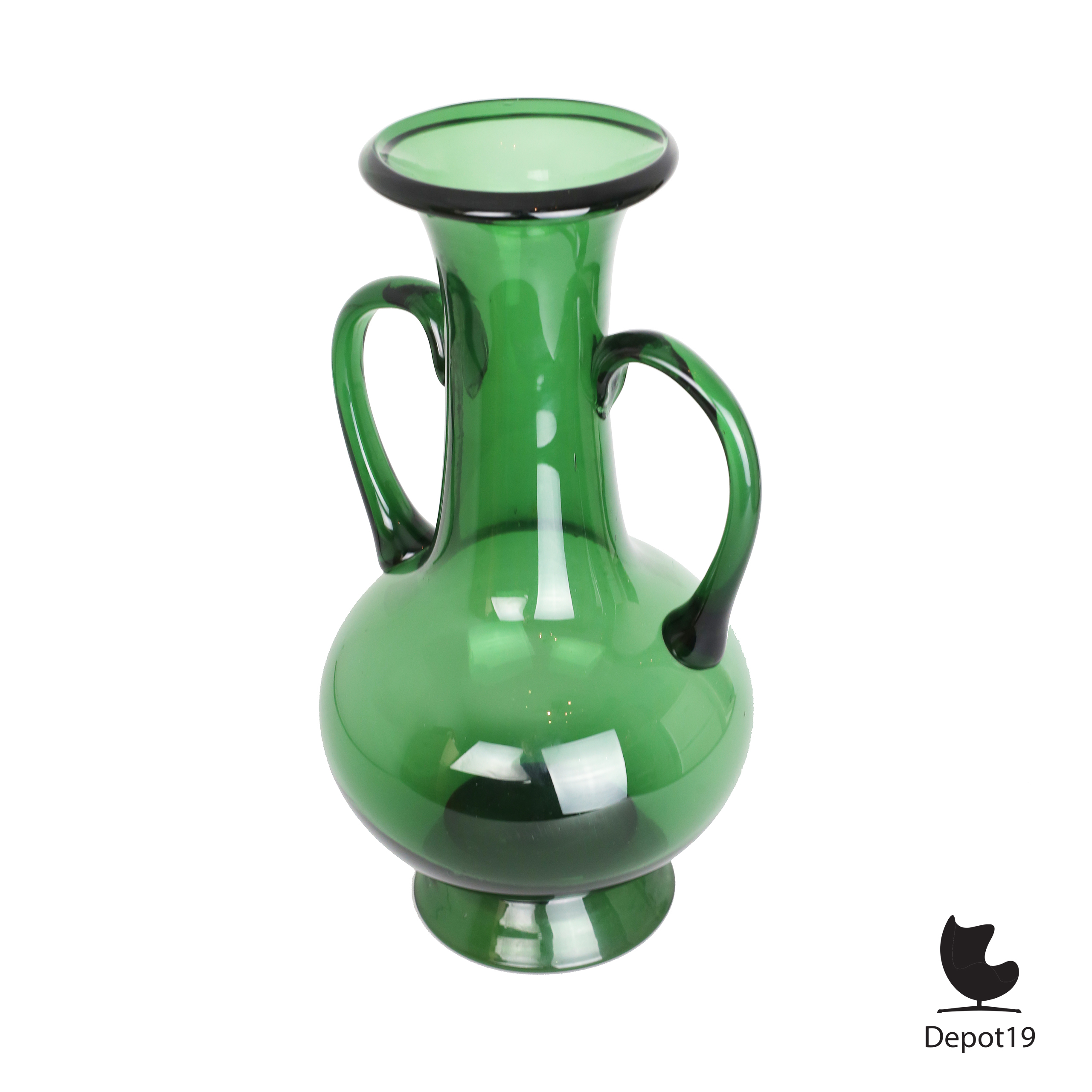 Grote Empoli Italië Vaas Etruskisch model groen 1950s 7