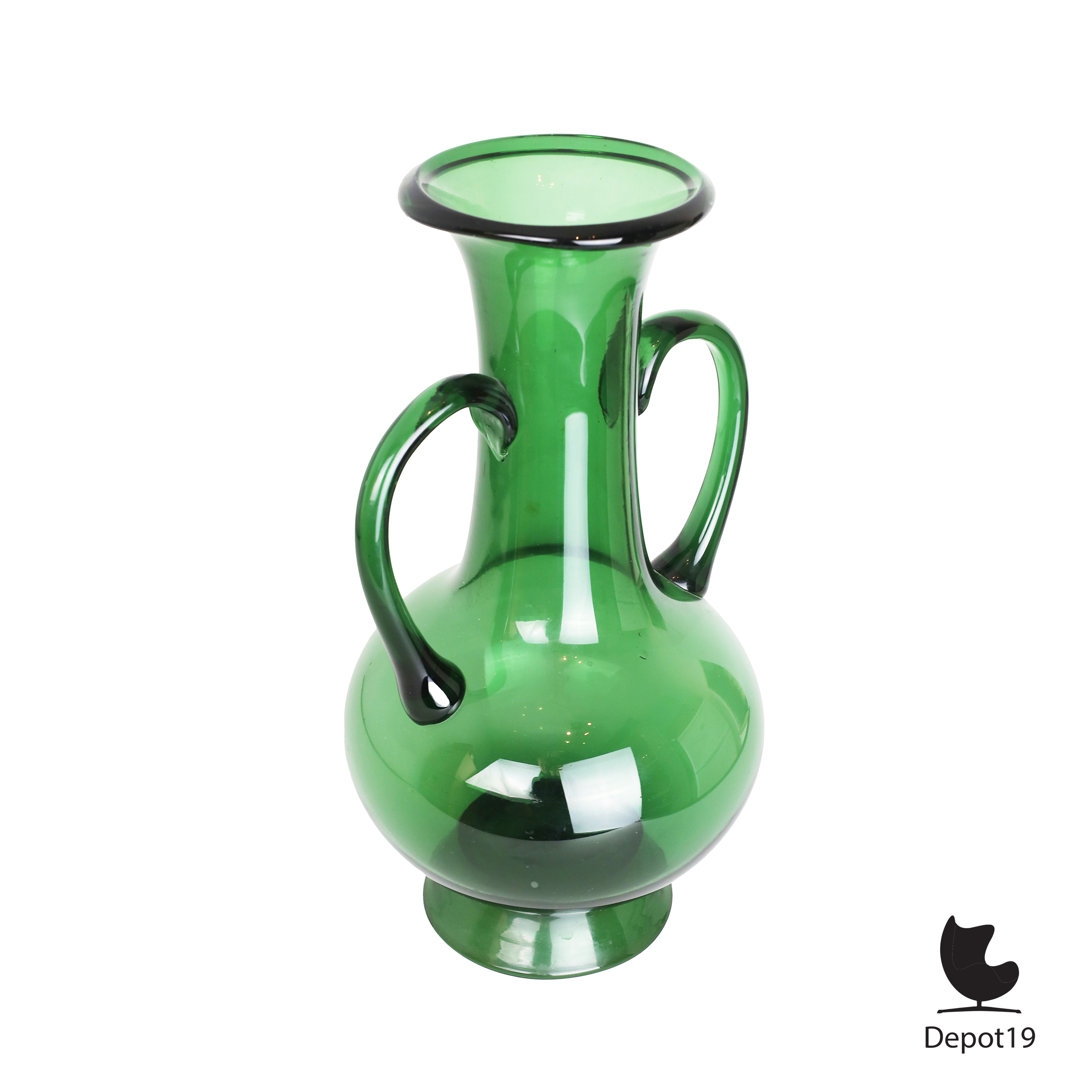 Grote Empoli Italië Vaas Etruskisch model groen 1950s 8