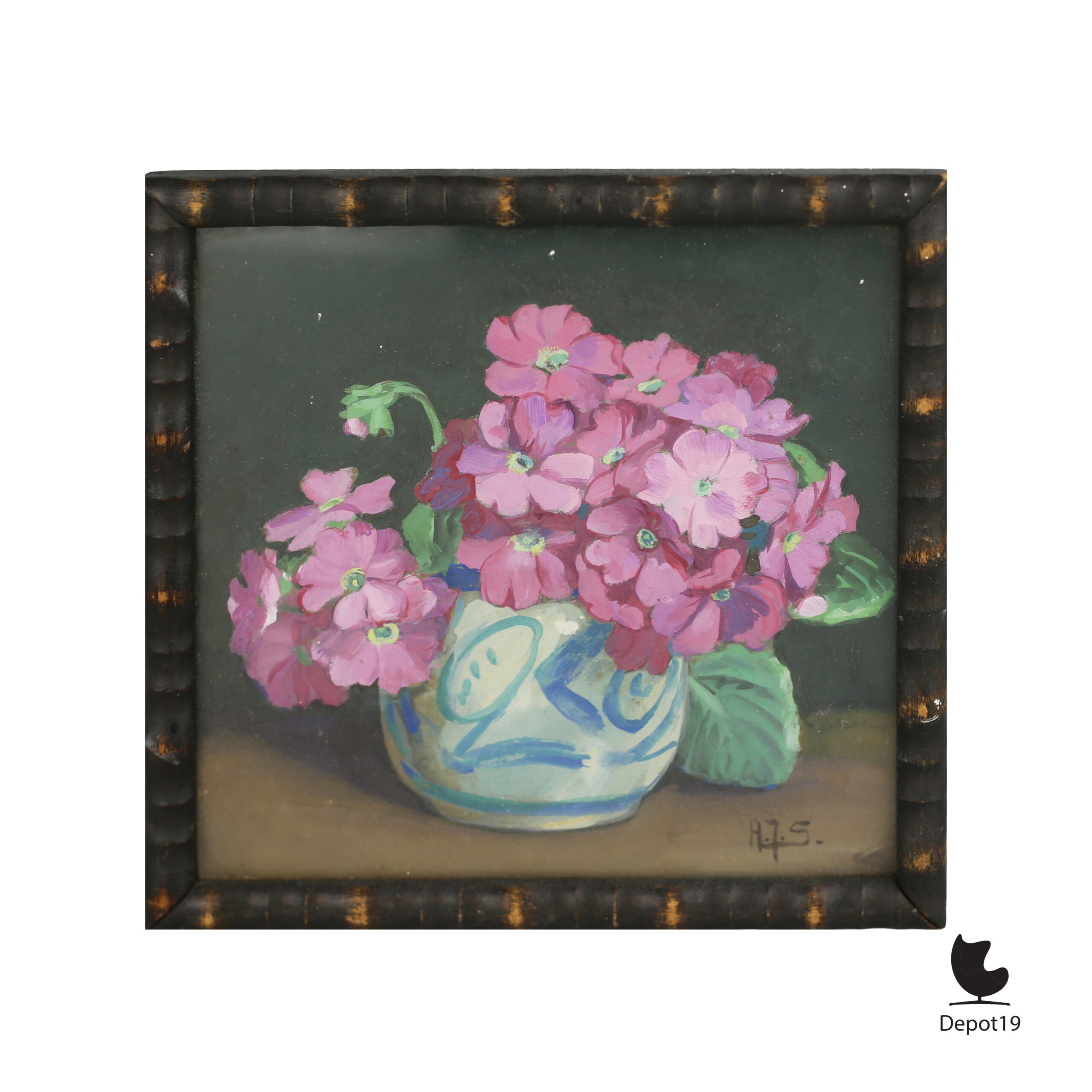 Alberta Johanna Meijer Smetz Primula in Keulse pot ca 1930s