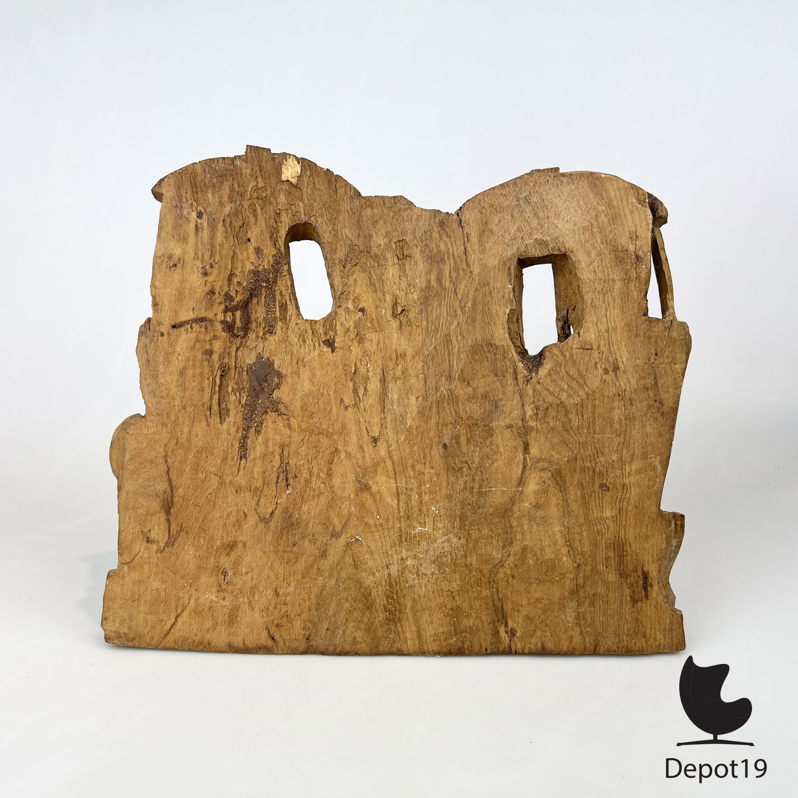 Ghanees Afrikaans Houtsnijwerk Dorpsleven 1960s