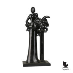 Bengt Nilsson Art Deco sculptuur JIE Keramik Sweden Ligna Nova achter