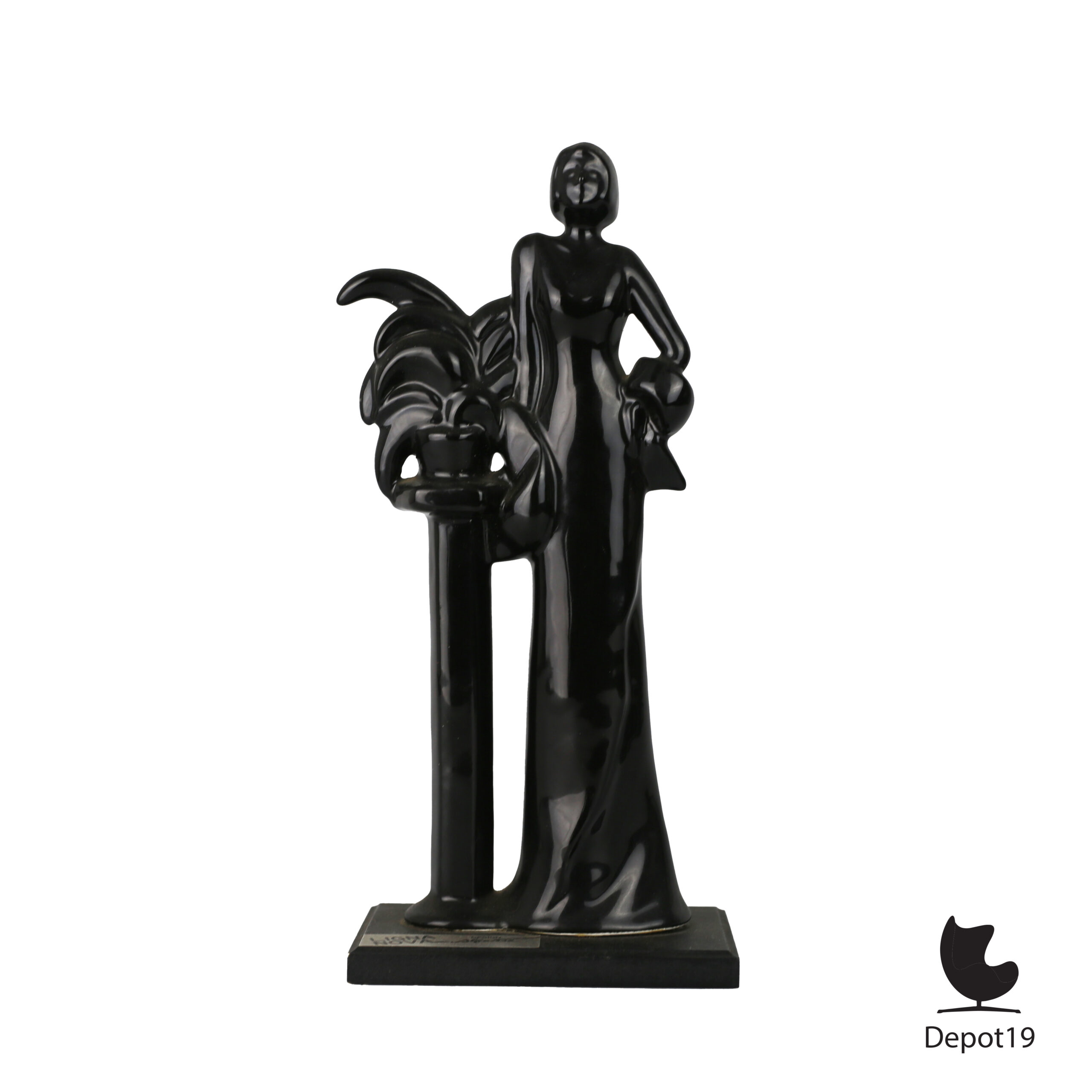 Bengt Nilsson Art Deco sculptuur JIE Keramik Sweden Ligna Nova 2