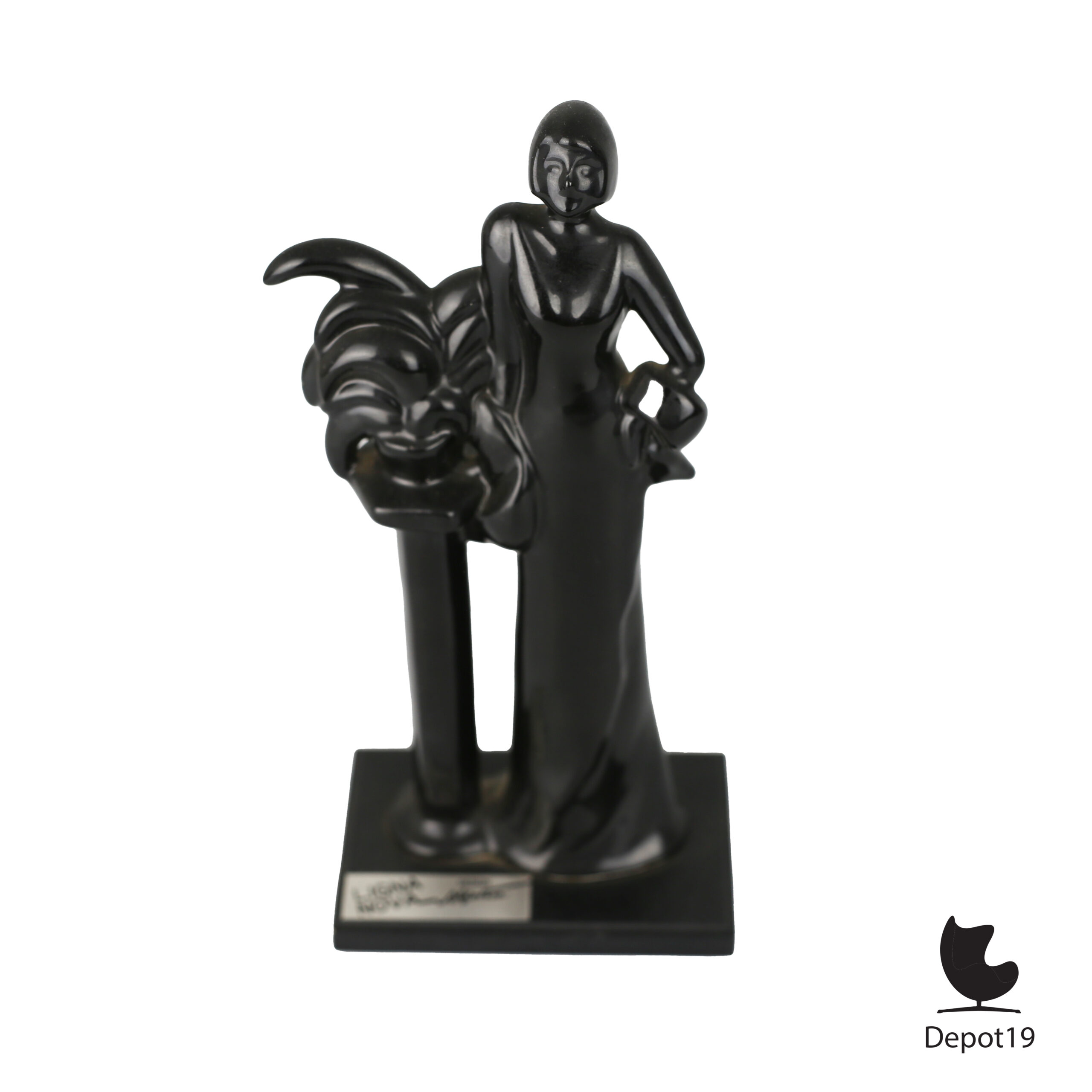 Bengt Nilsson Art Deco sculptuur JIE Keramik Sweden Ligna Nova 1