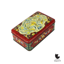 Douwe Egberts volkskunst bewaarblik vogels bloemen ca 1950 1