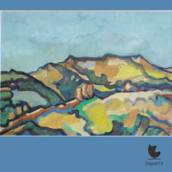 Henk Zweerus Landschap Frankrijk Gouache 1980 2