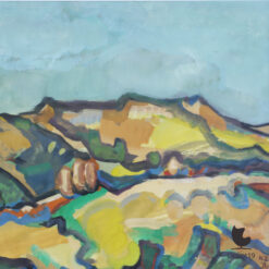 Henk Zweerus Landschap Frankrijk Gouache 1980 3