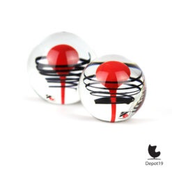 Jaroslav Svoboda Karlov paperweights glas set Tsjechie 3