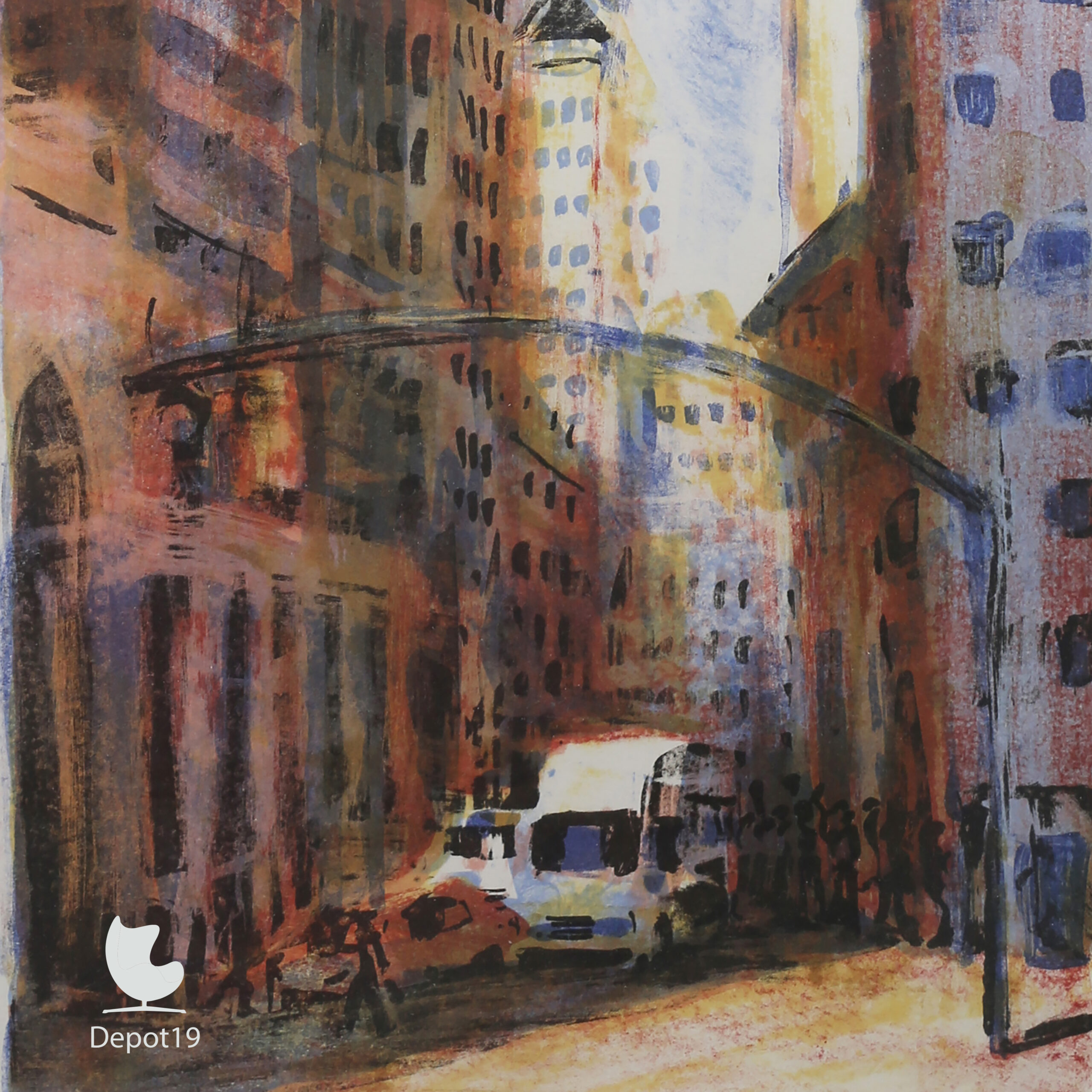 Jeroen Hermkens Wall Street Gesigneerde litho 1999 3