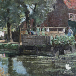 Johan Antonie de Jonge Tuinieren Olieverf 1897 4