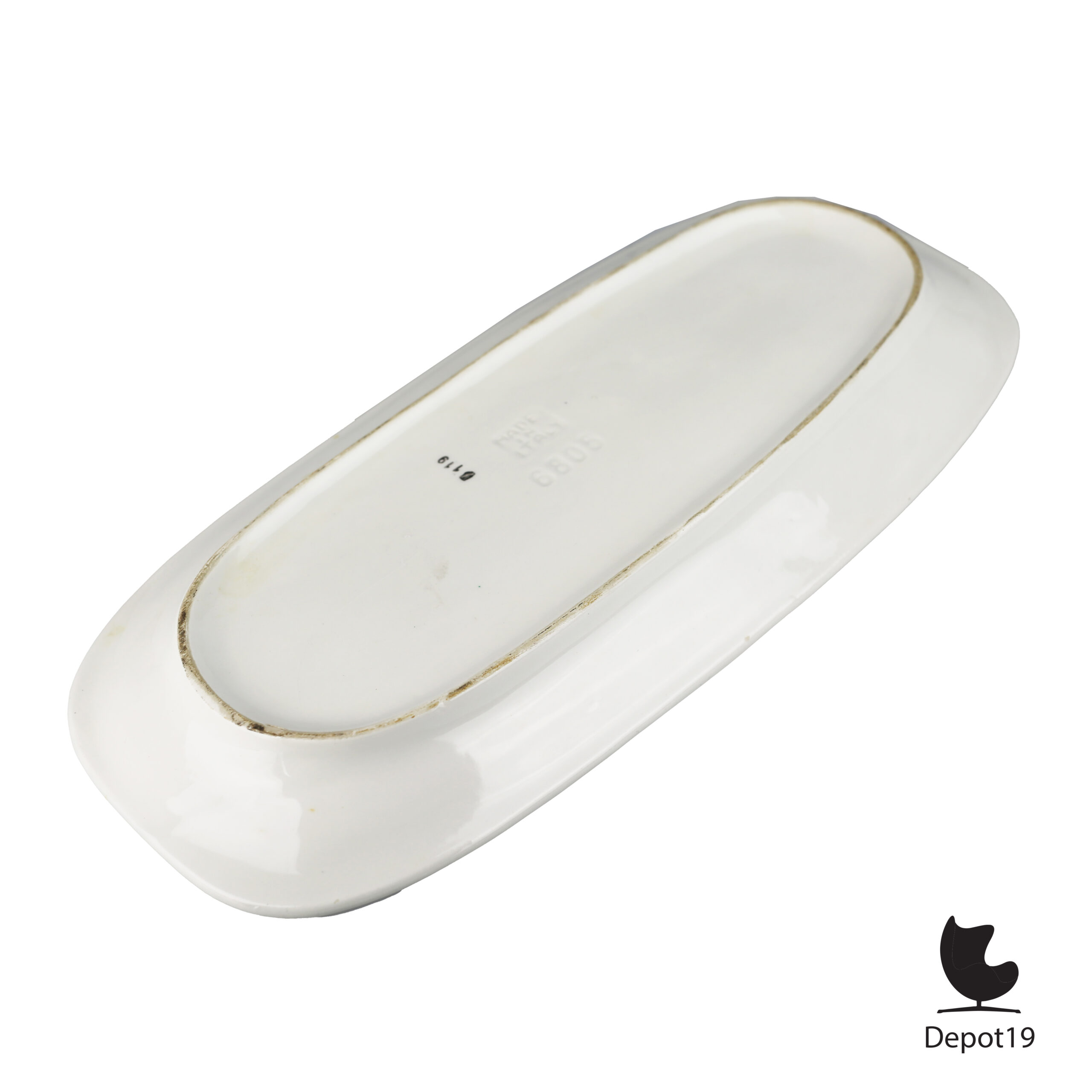 Maïsmotief keramieken schaal Ancora Italië 1960s 5