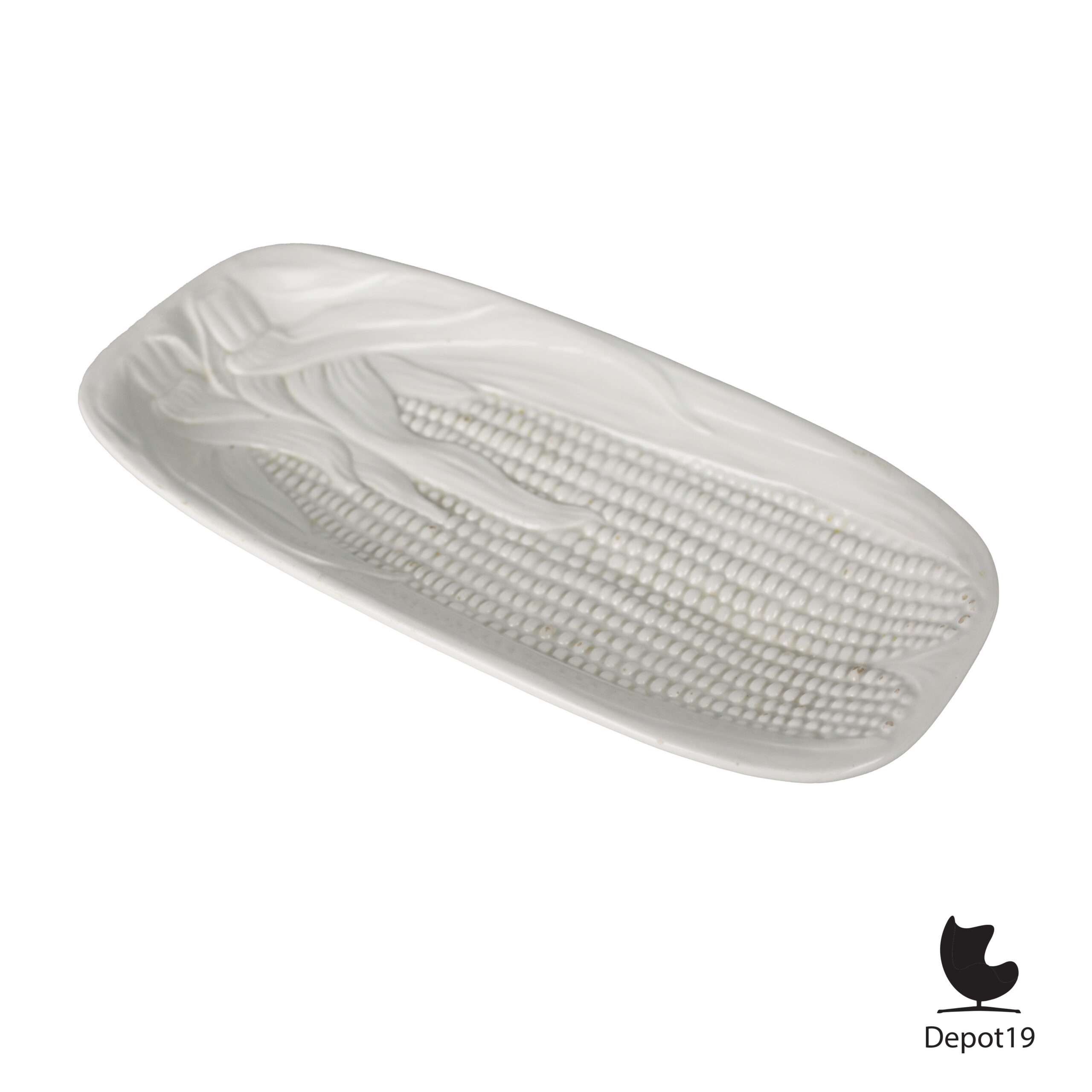 Maïsmotief keramieken schaal Ancora Italië 1960s 1