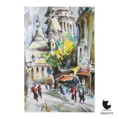 Marius Girard Montmartre kunstdruk Rue Chevalier de la Barre 6