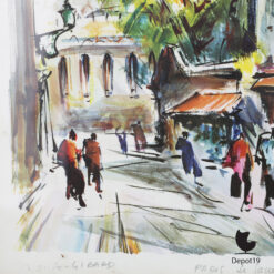 Marius Girard Montmartre kunstdruk Rue Chevalier de la Barre detail 3