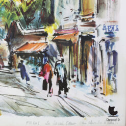 Marius Girard Montmartre kunstdruk Rue Chevalier de la Barre detail 2