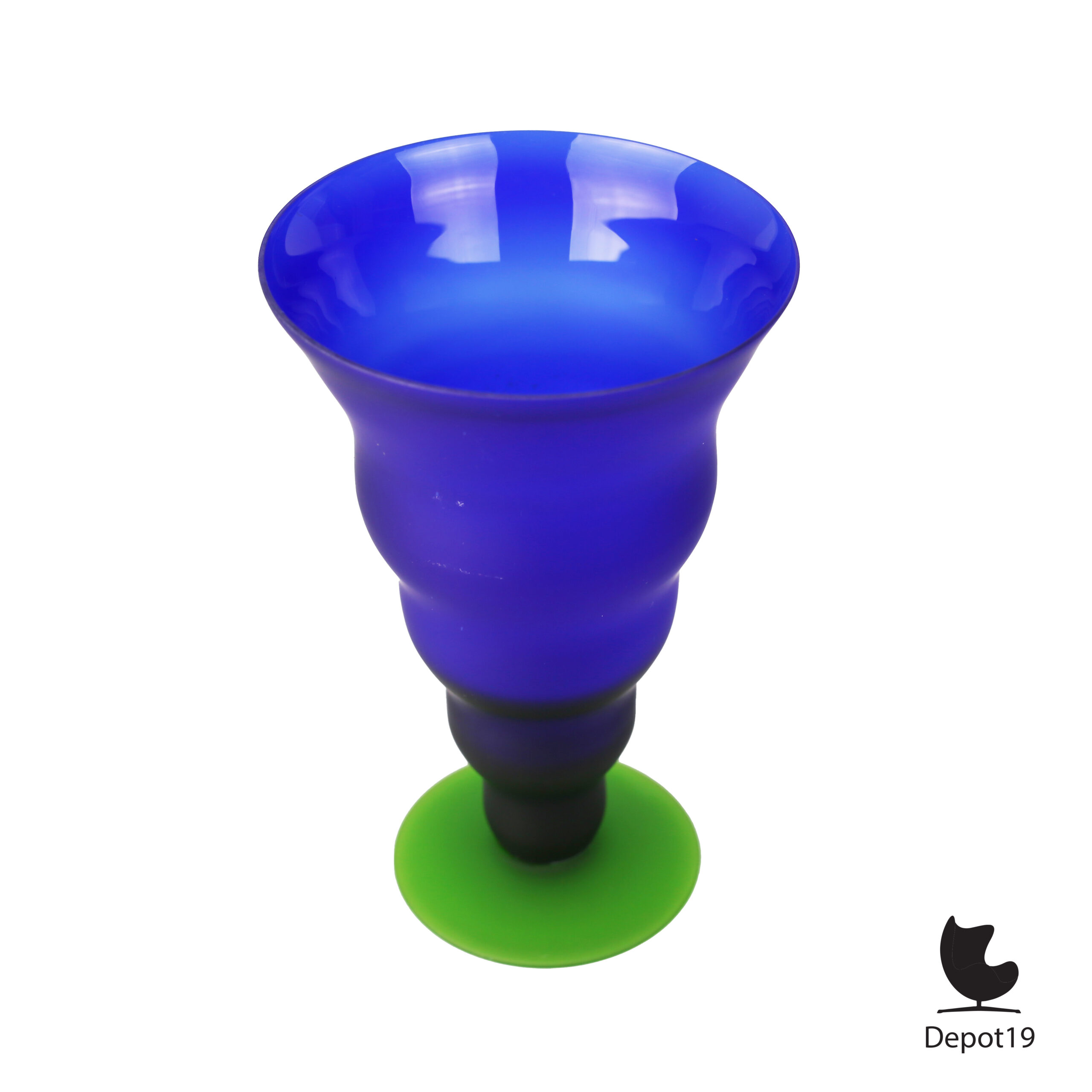 Michielotto Murano Venetiaanse designvaas glas ca 1980 - Afbeelding 5