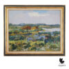 Piet Zwiers Weerribben landschap schilderij olieverf op doek Giethoorn 1950s 1