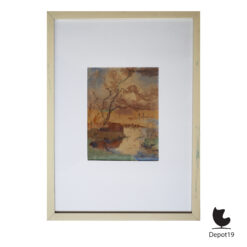 Pieter Roelof Zwiers Belterwiede bij Giethoorn aquarel 1