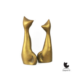 Set messing liefdeskatten sculpturen ca 1970 2