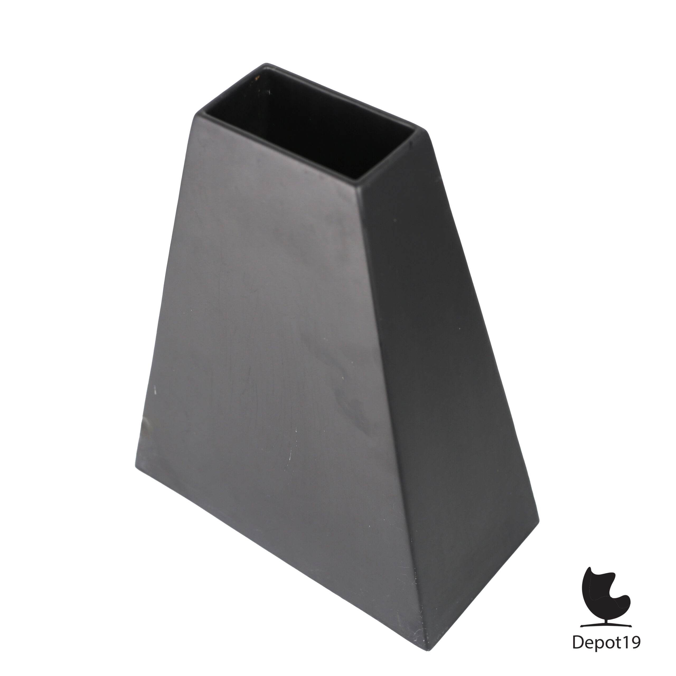 Velsen Studio Keramiek vaas groot zwart Nederland 1980 Post Modern design 4