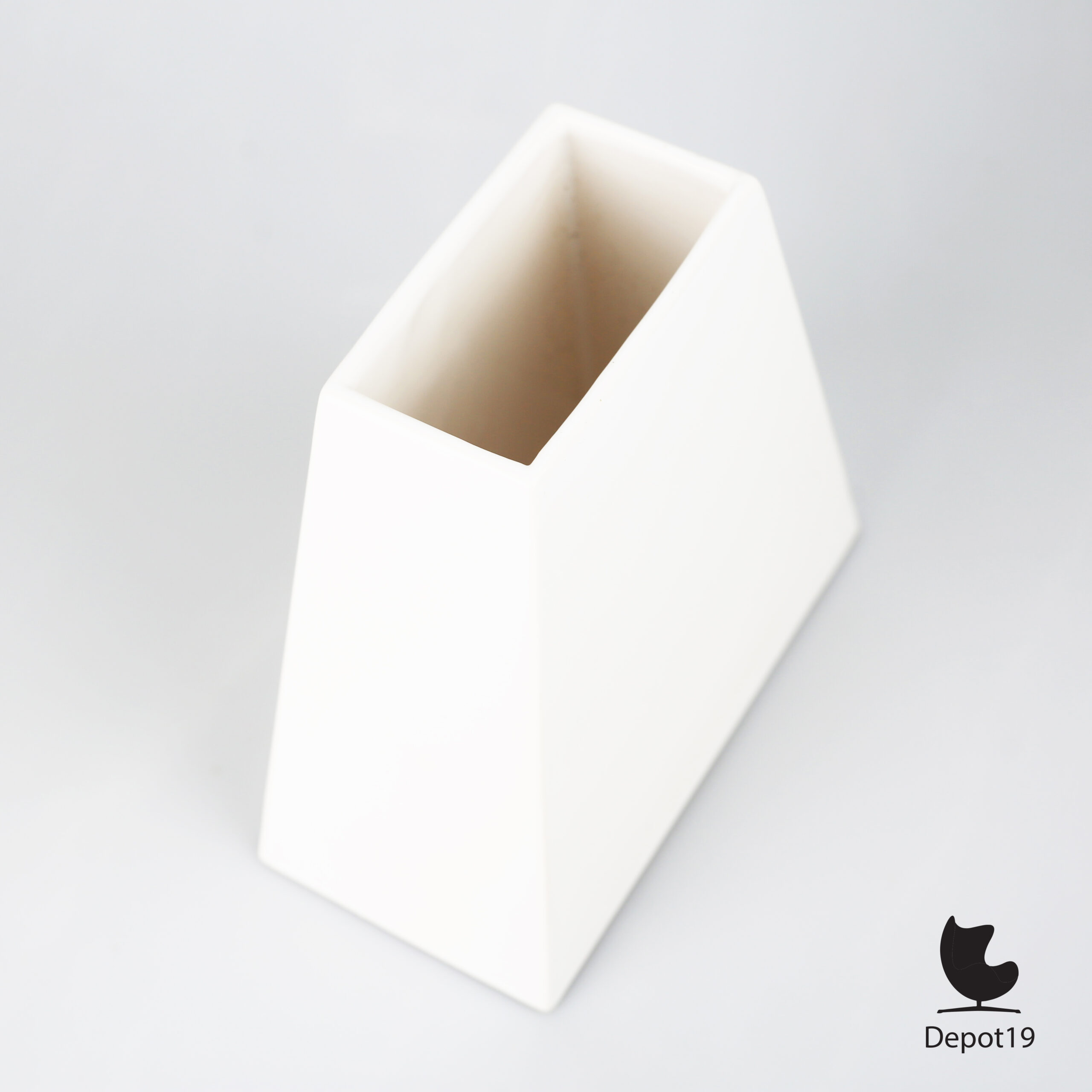 Velsen Studio Keramiek vaas wit Nederland 1980 Post Modern design 6