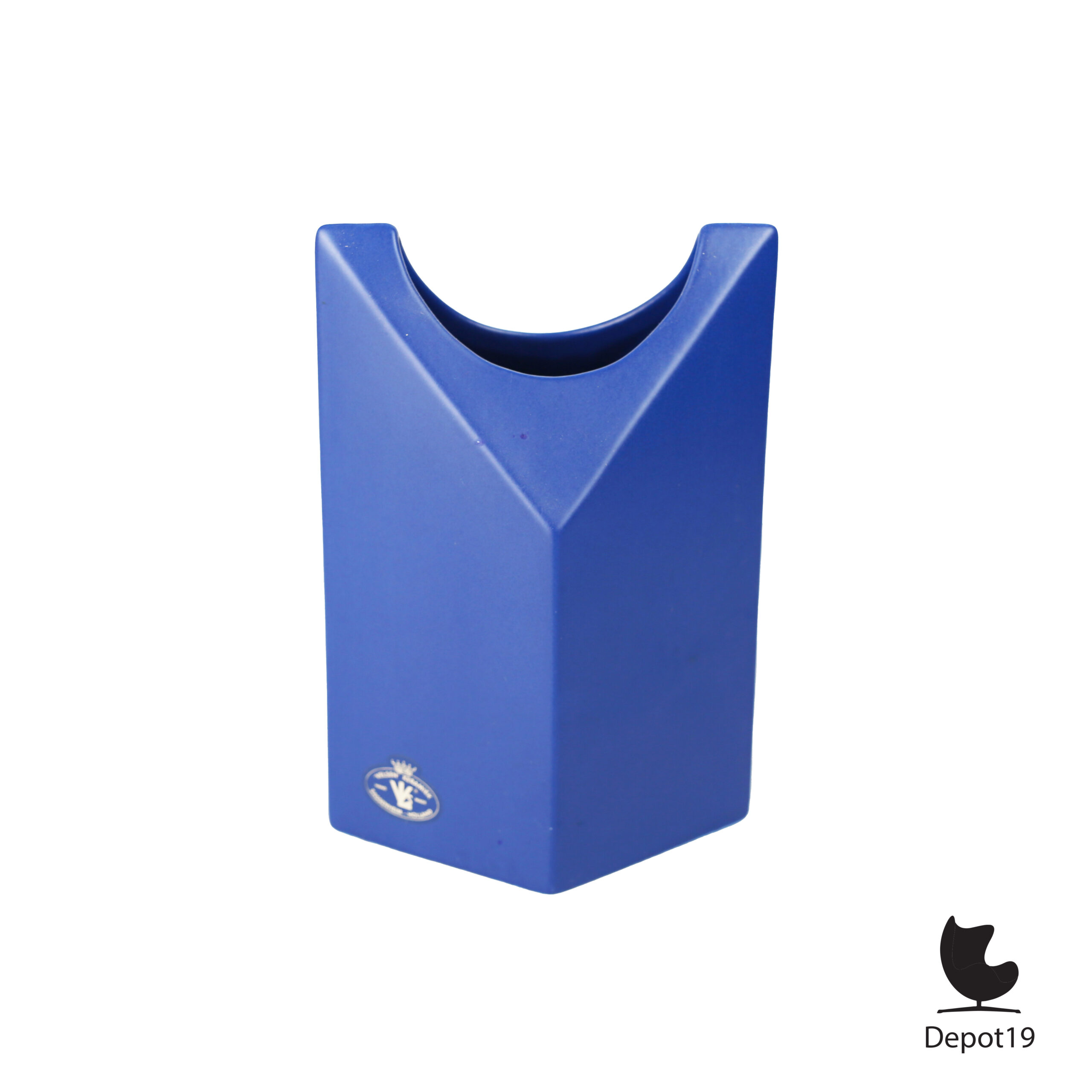 Velsen Studio Keramiek vormvaas blauw nederland 3