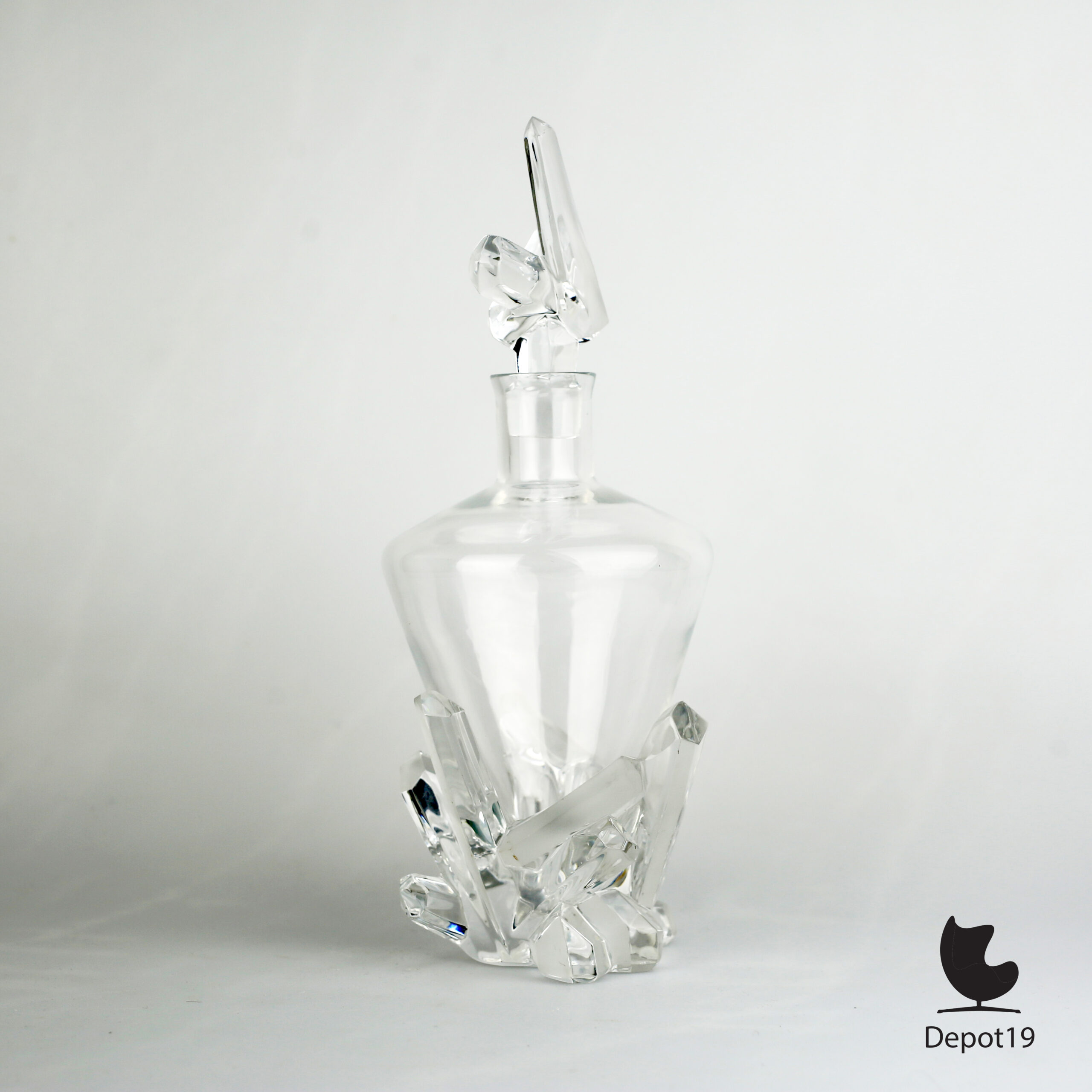 Xavier Froissart karaf Royales de Champagne Quartz Kristal ca 1980 3