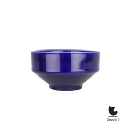 Afina Rijnsburg ronde vaas keramiek blauw 1970s 6