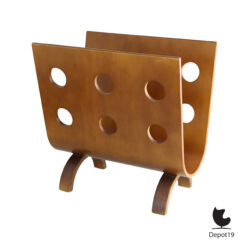 Bentwood tijdschriftenrek Alvar Aalto stijl MCM