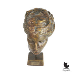 Hygieia buste brons patina gipsen hoofdbeeld naar het Hygieia hoofd NAMA 3602 7