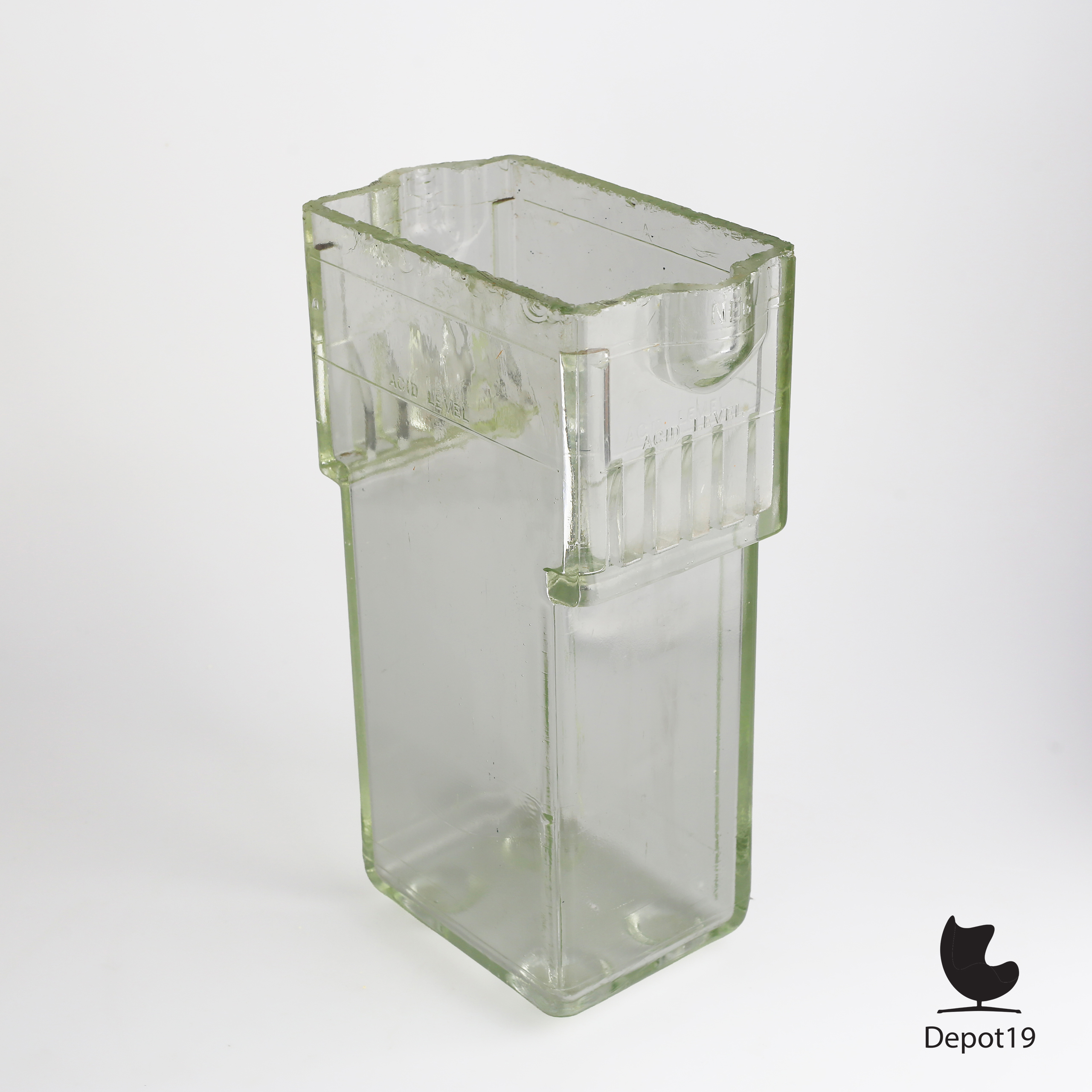 Industrial battery glass vase 1940s 6