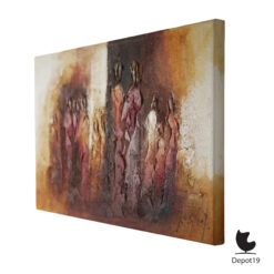 Jochem de Graaf groot schilderij 80×120 acryl op doek moderne compositie 2